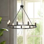 Isoran Industrial Iron Chandelier - Lamp Outdoor