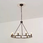 Isoran Industrial Iron Chandelier - Lamp Outdoor