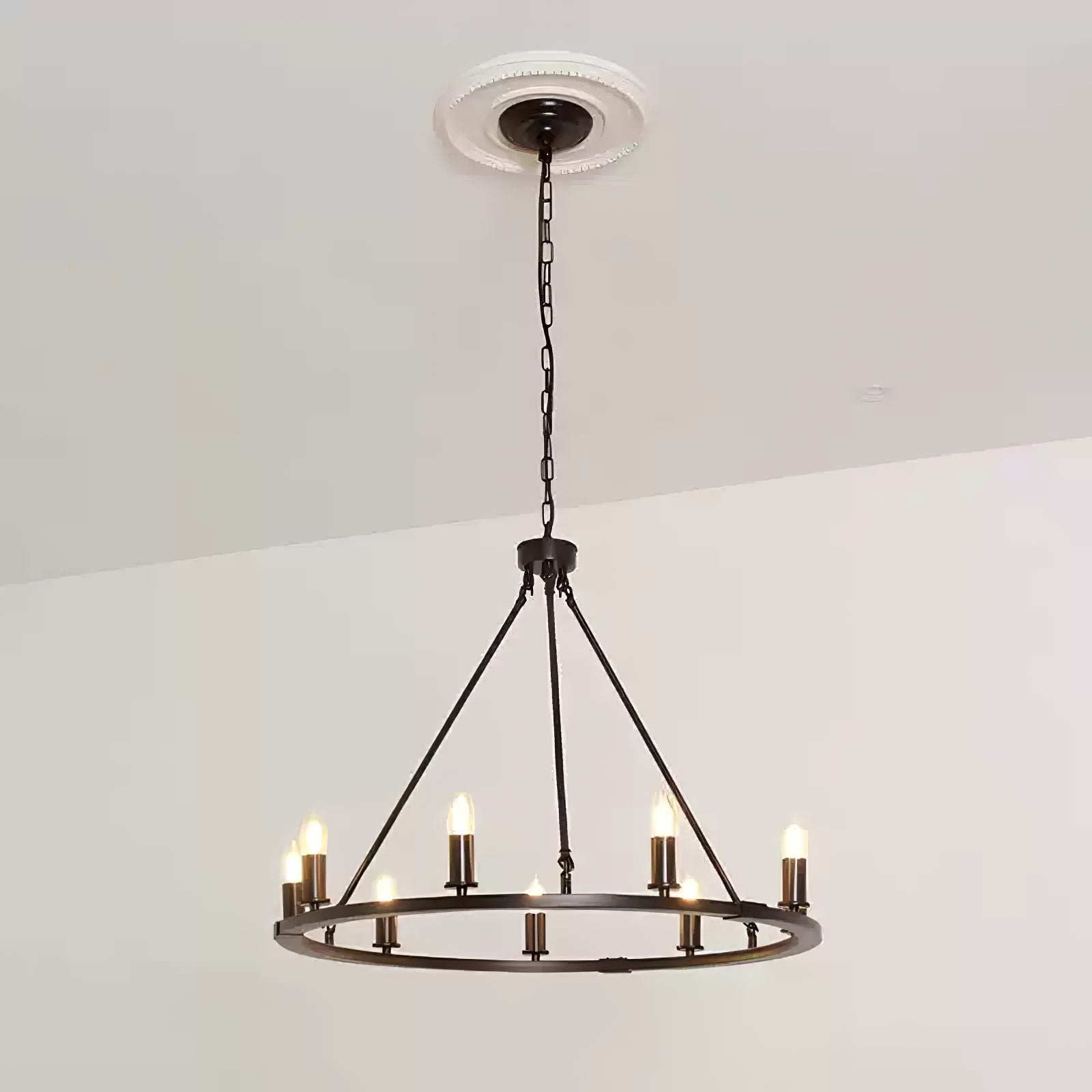 Isoran Industrial Iron Chandelier - Lamp Outdoor