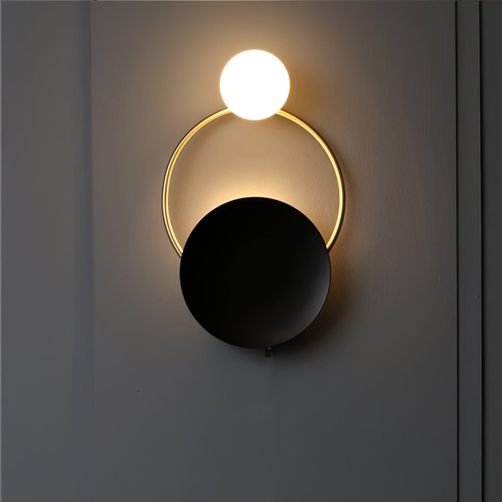 Black Circular Rings Wall Lamp - Lamp Outdoor
