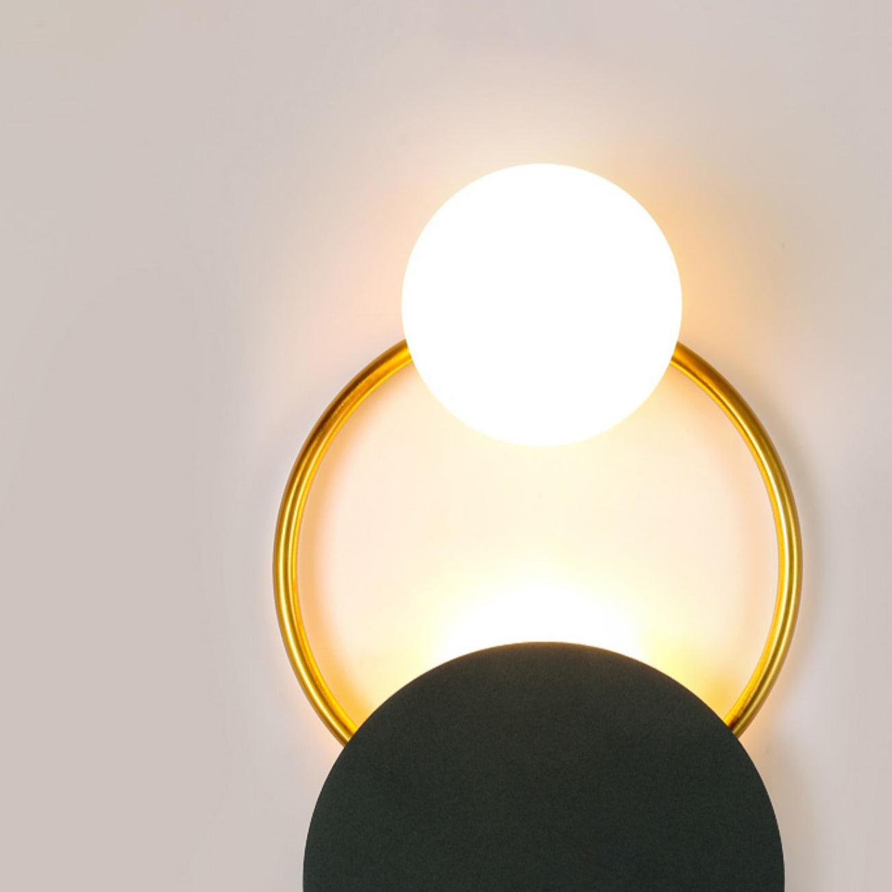 Black Circular Rings Wall Lamp - Lamp Outdoor