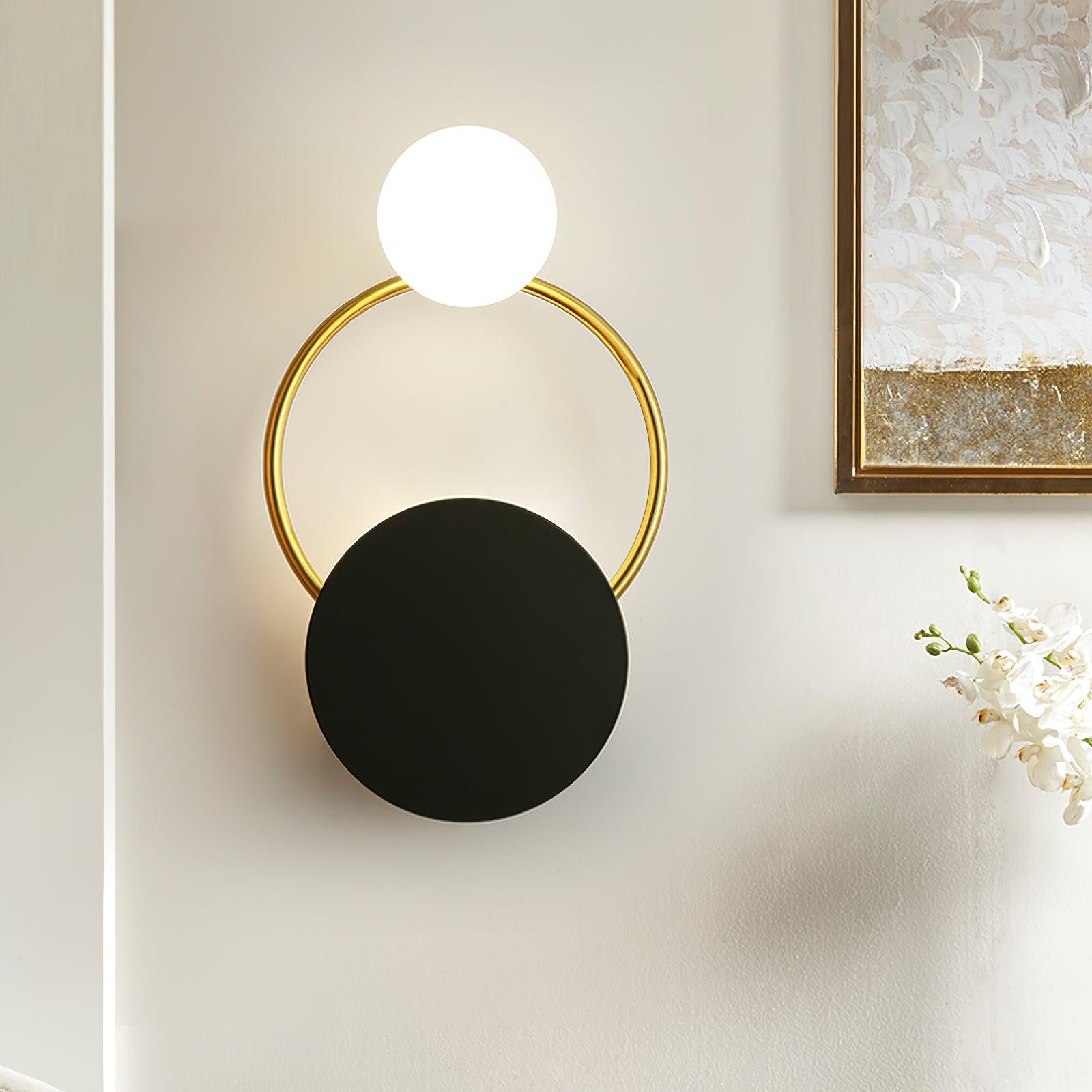 Black Circular Rings Wall Lamp - Lamp Outdoor