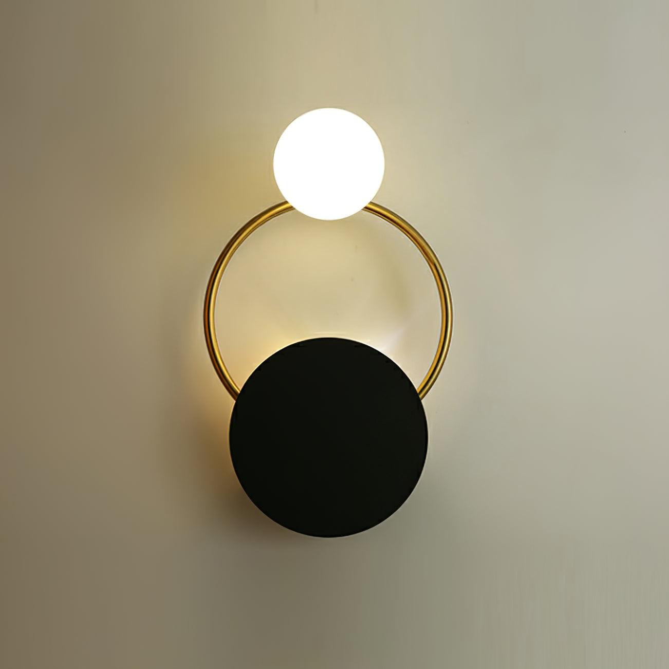 Black Circular Rings Wall Lamp - Lamp Outdoor