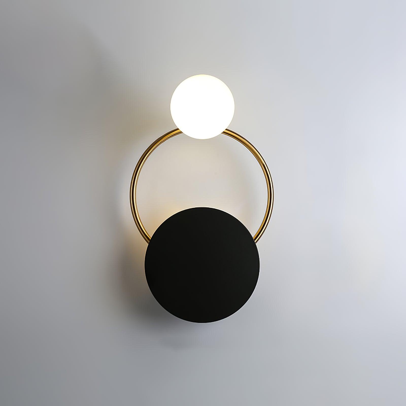 Black Circular Rings Wall Lamp - Lamp Outdoor