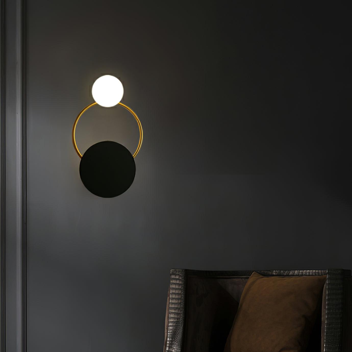 Black Circular Rings Wall Lamp - Lamp Outdoor