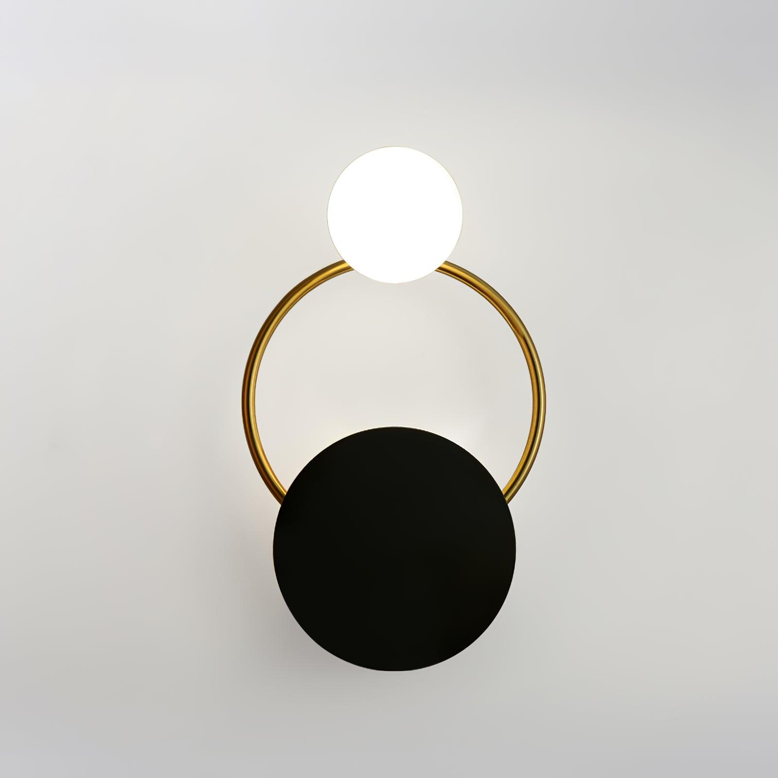 Black Circular Rings Wall Lamp - Lamp Outdoor
