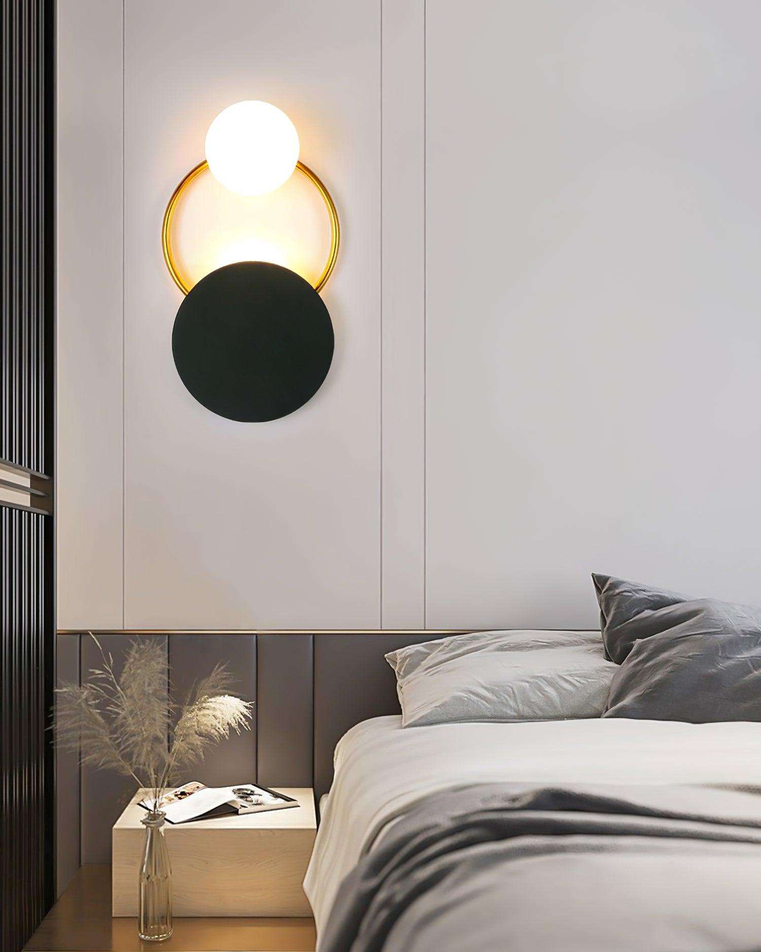 Black Circular Rings Wall Lamp - Lamp Outdoor