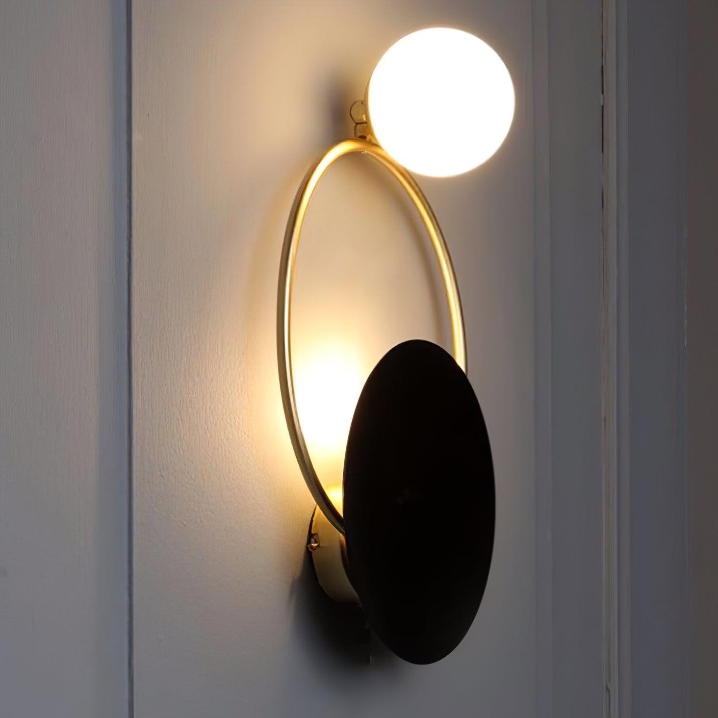 Black Circular Rings Wall Lamp - Lamp Outdoor