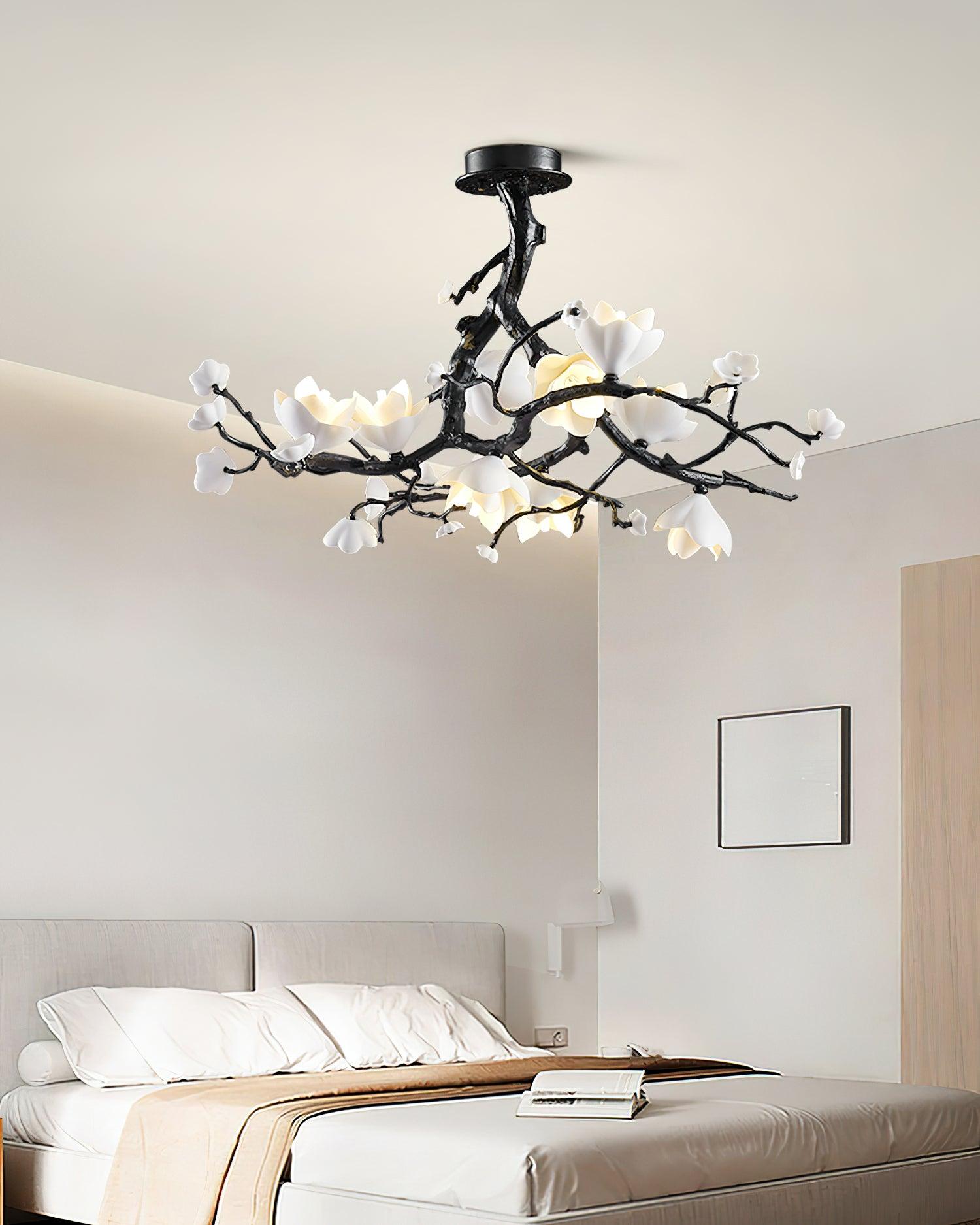 Black Copper Tree Chandelier - Lamp Outdoor