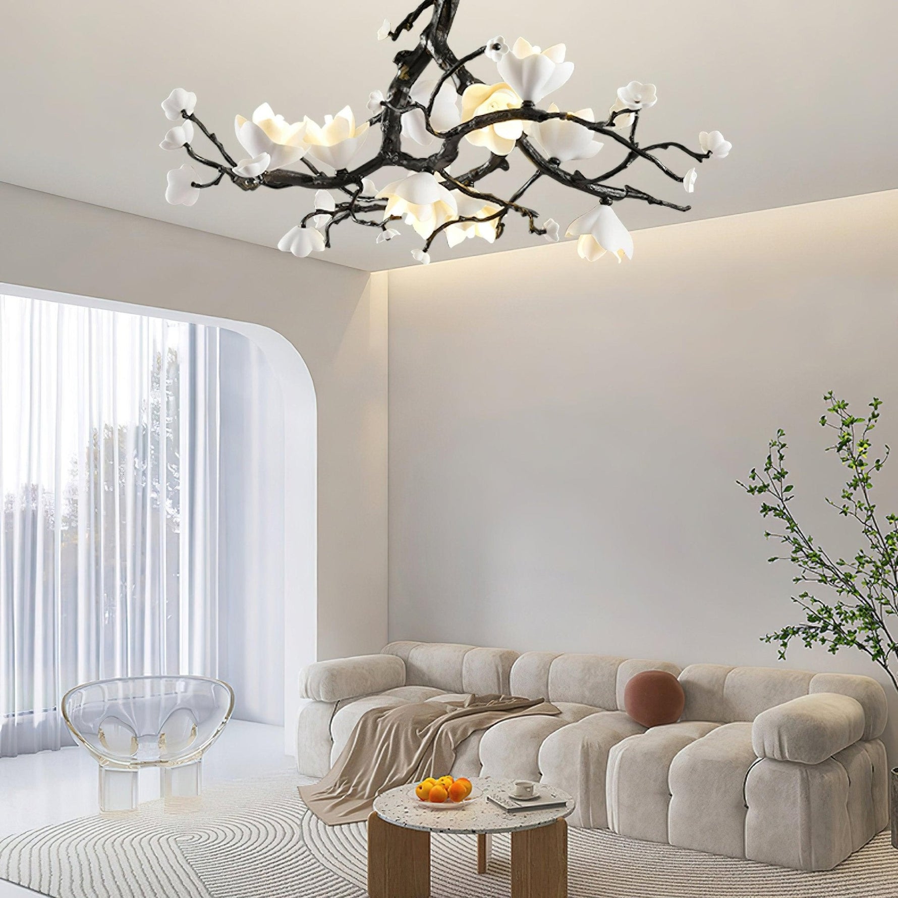 Black Copper Tree Chandelier - Lamp Outdoor