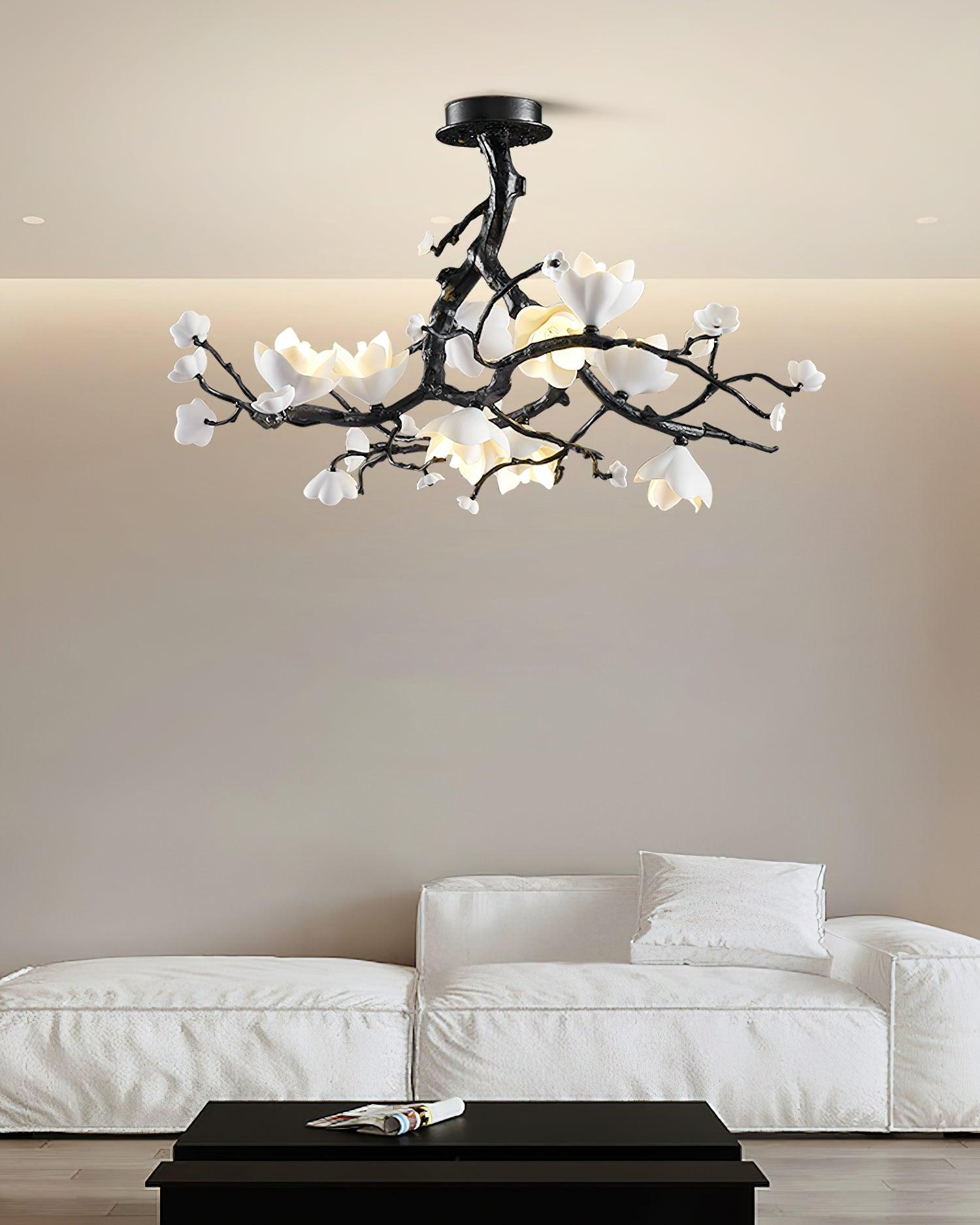 Black Copper Tree Chandelier - Lamp Outdoor