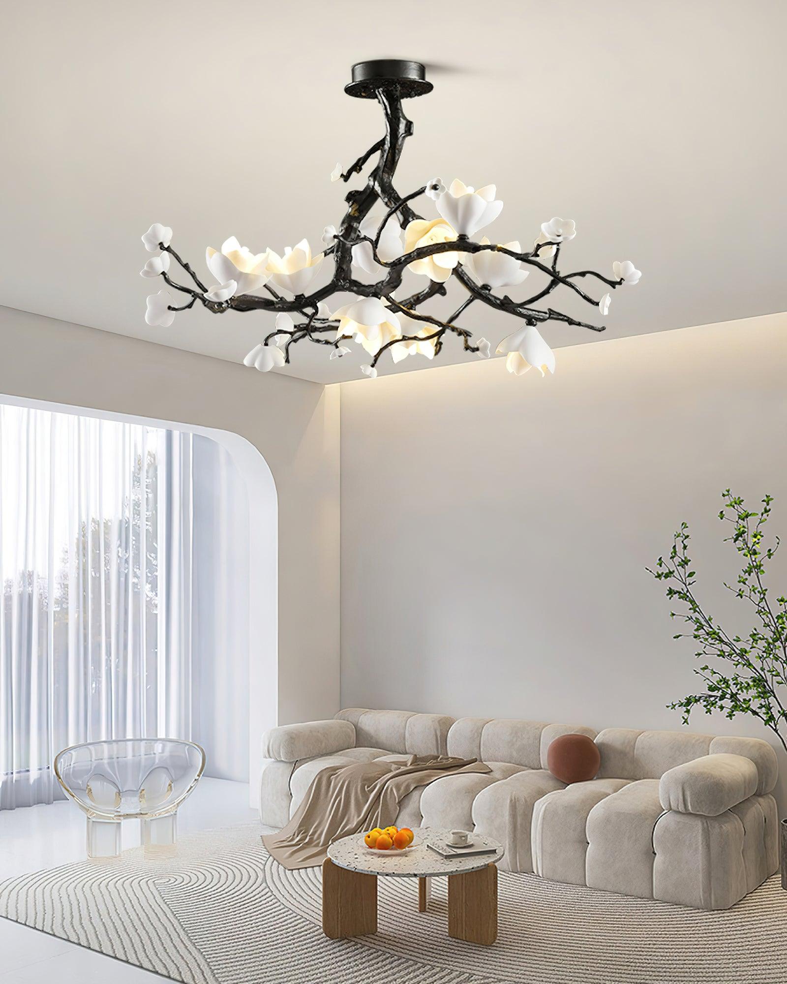 Black Copper Tree Chandelier - Lamp Outdoor