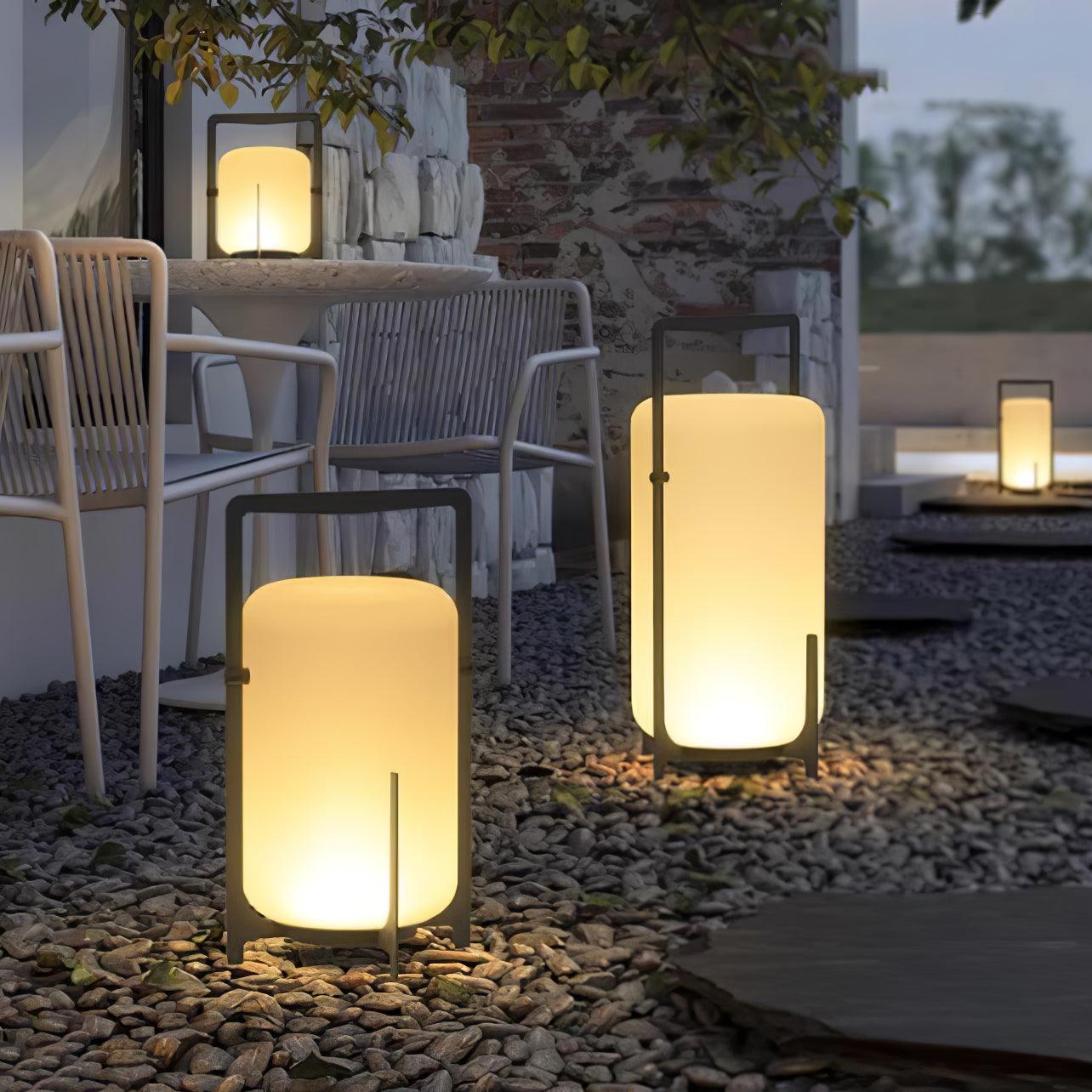 Black Twilight Lantern Table Lamp - Lamp Outdoor