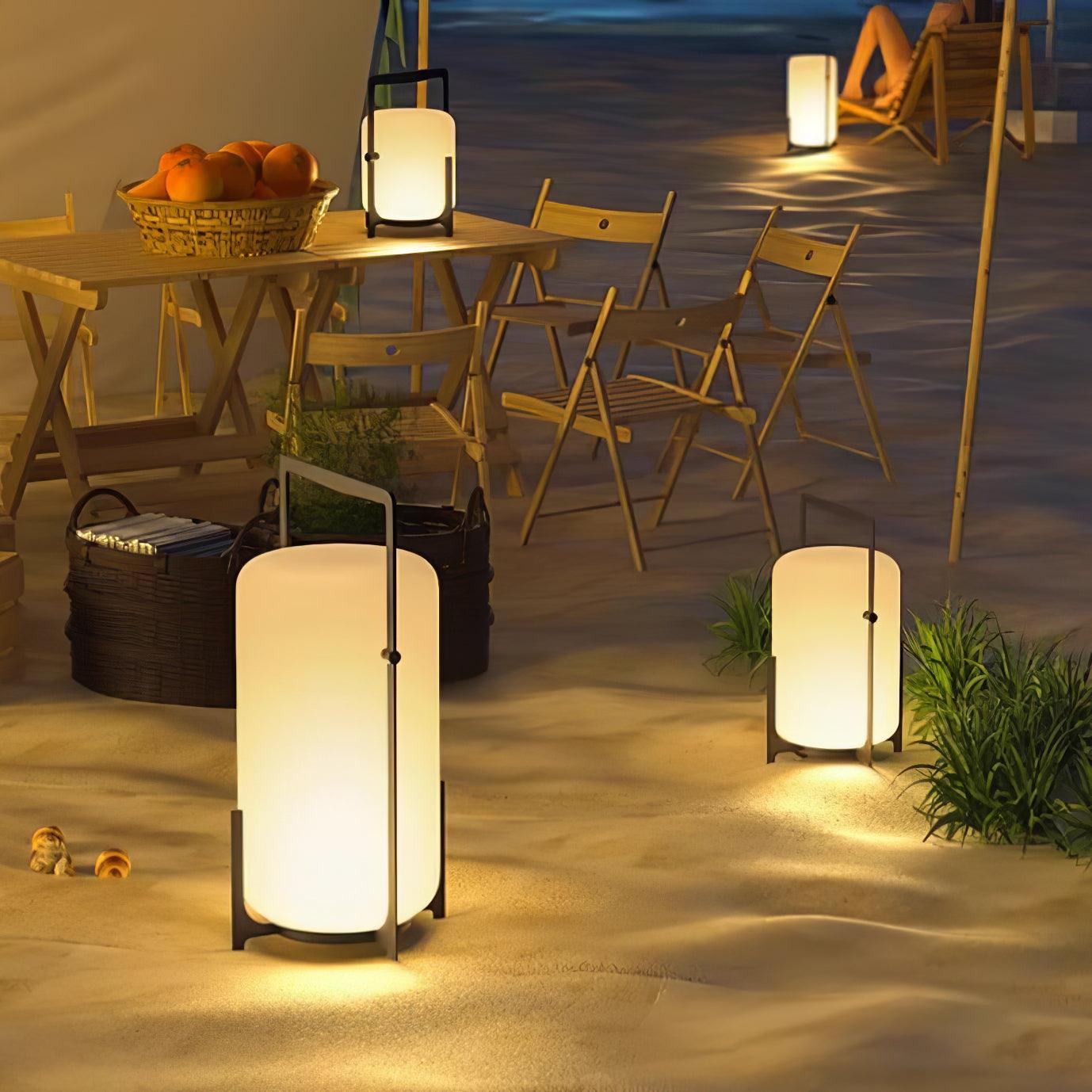 Black Twilight Lantern Table Lamp - Lamp Outdoor