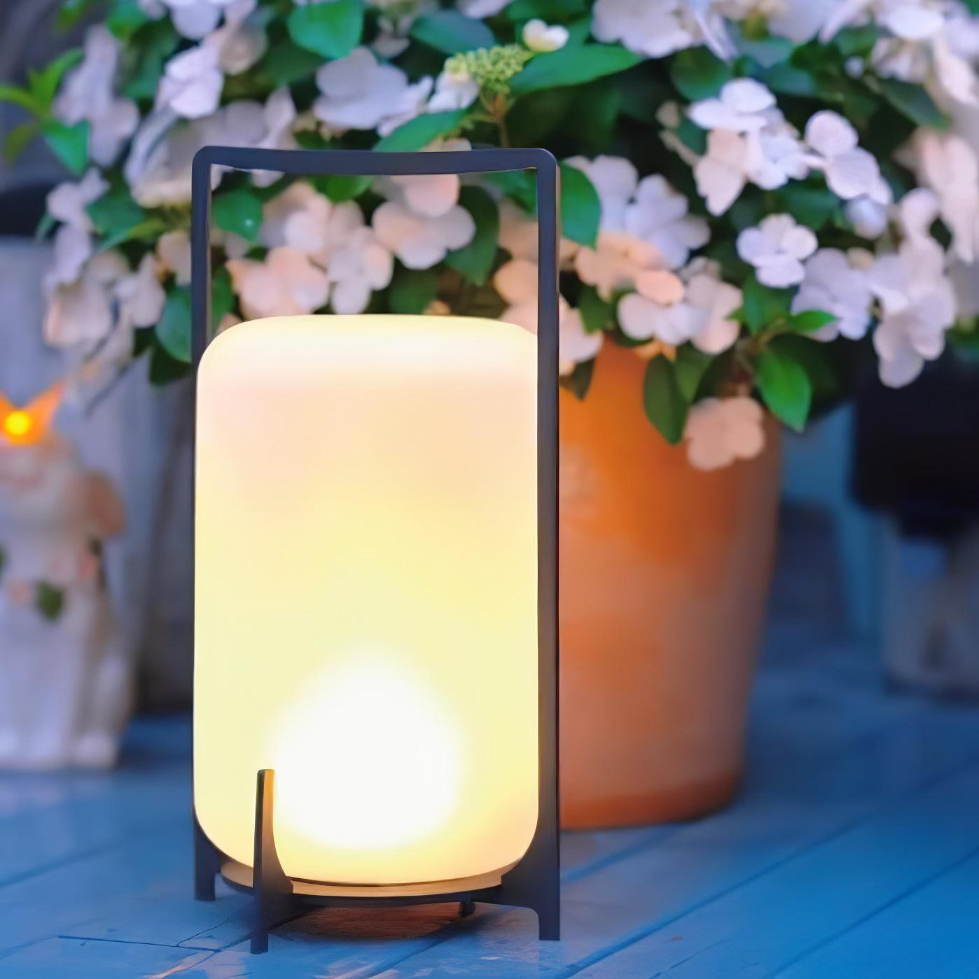 Black Twilight Lantern Table Lamp - Lamp Outdoor