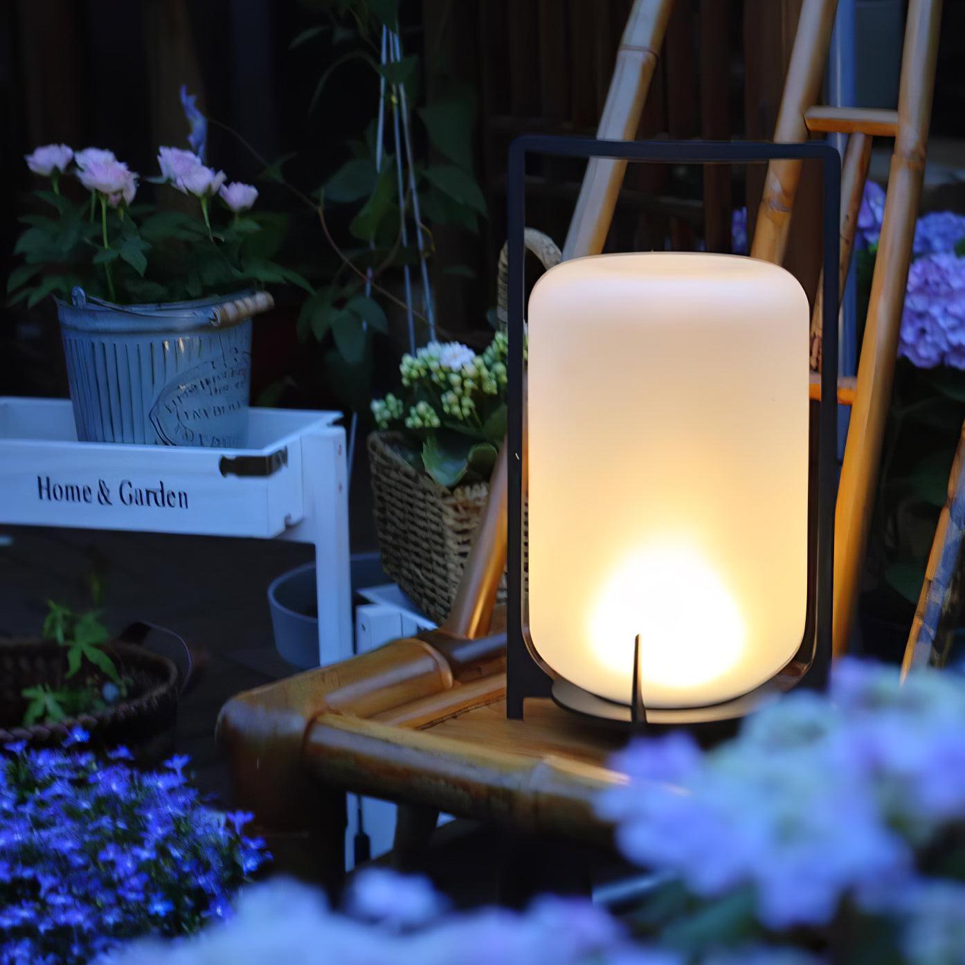 Black Twilight Lantern Table Lamp - Lamp Outdoor