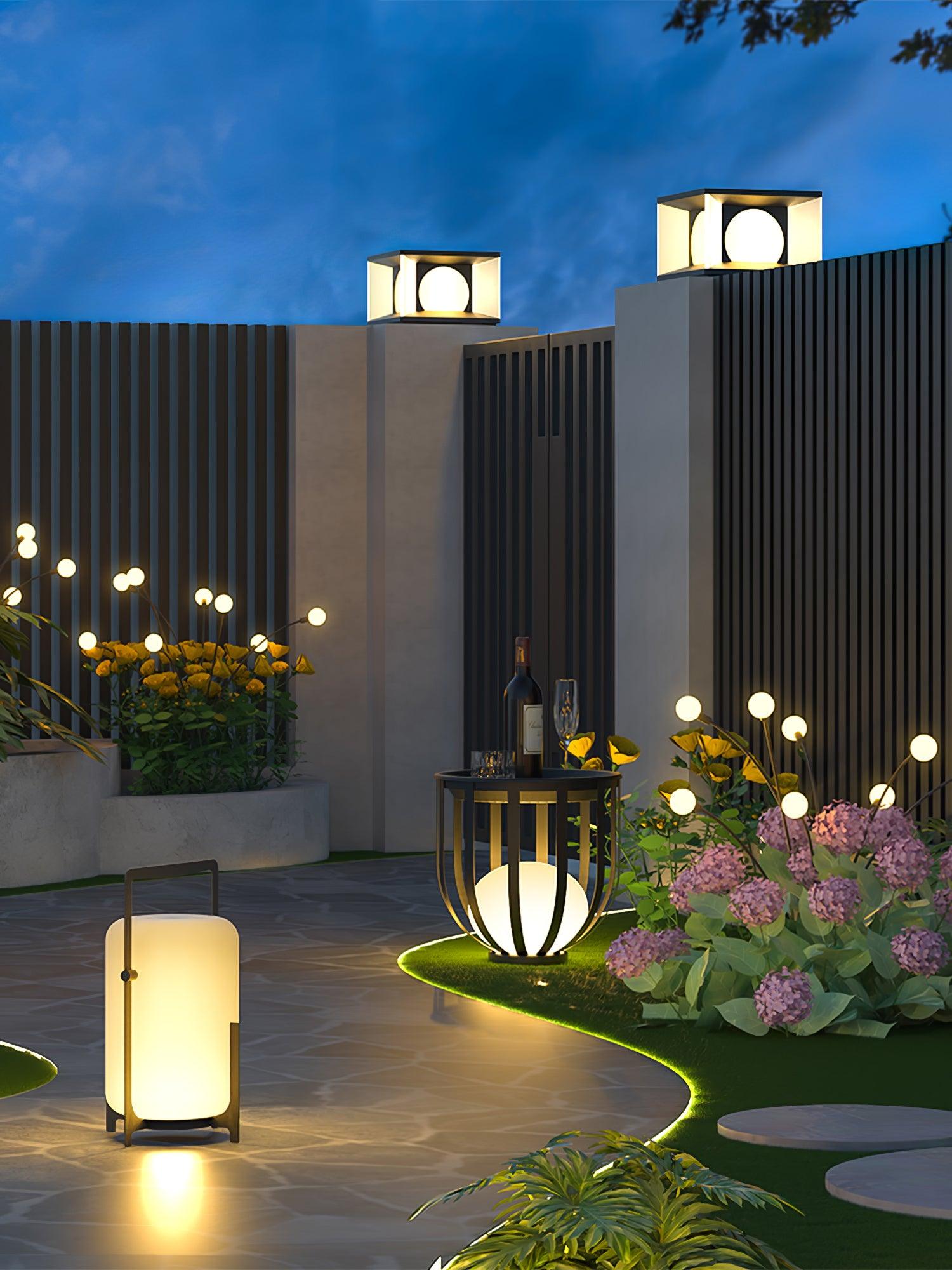 Black Twilight Lantern Table Lamp - Lamp Outdoor
