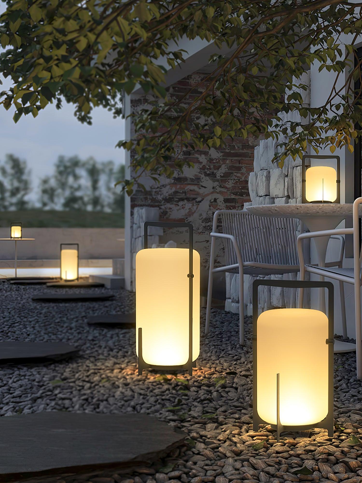 Black Twilight Lantern Table Lamp - Lamp Outdoor