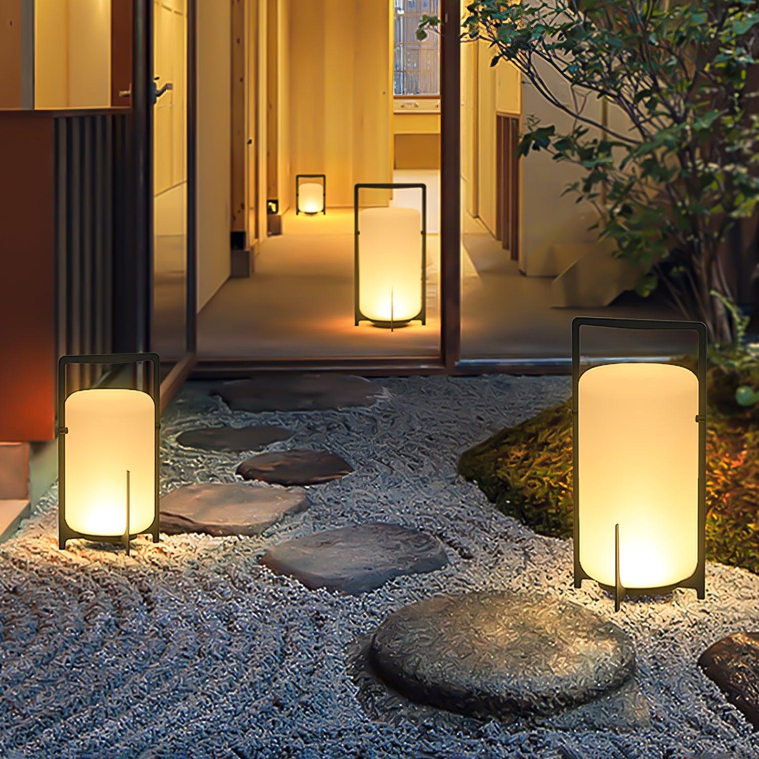 Black Twilight Lantern Table Lamp - Lamp Outdoor