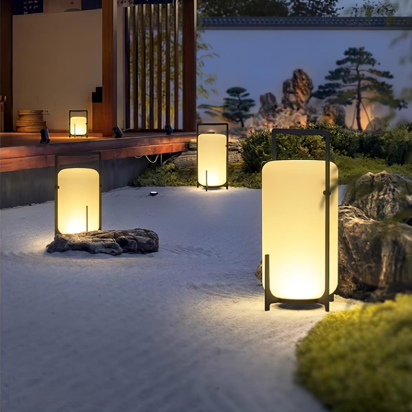 Black Twilight Lantern Table Lamp - Lamp Outdoor