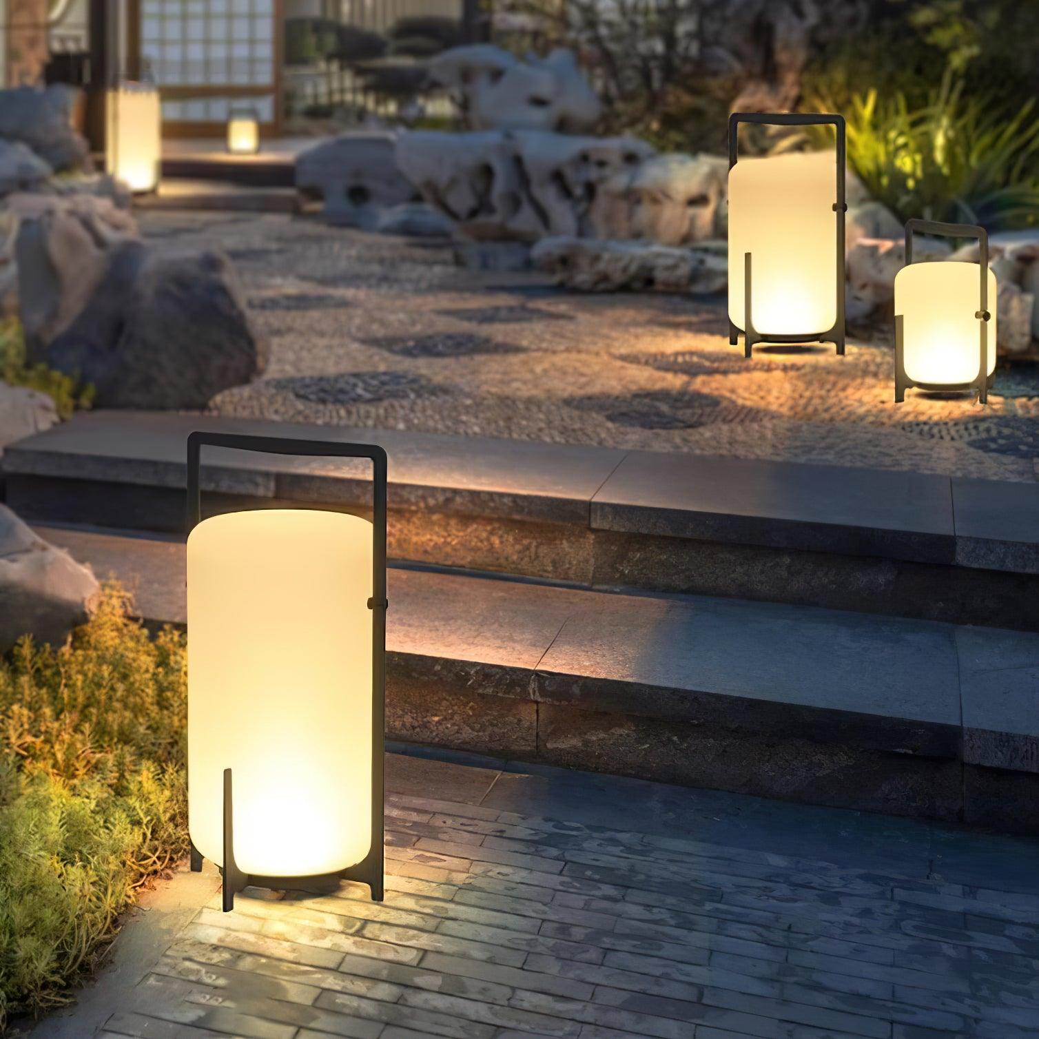 Black Twilight Lantern Table Lamp - Lamp Outdoor