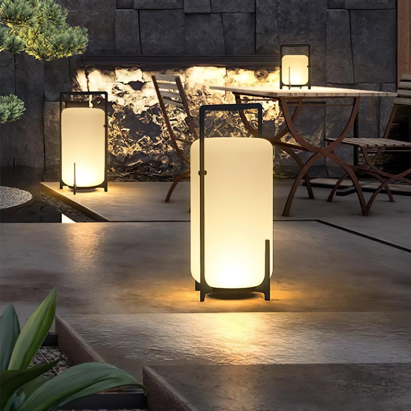 Black Twilight Lantern Table Lamp - Lamp Outdoor