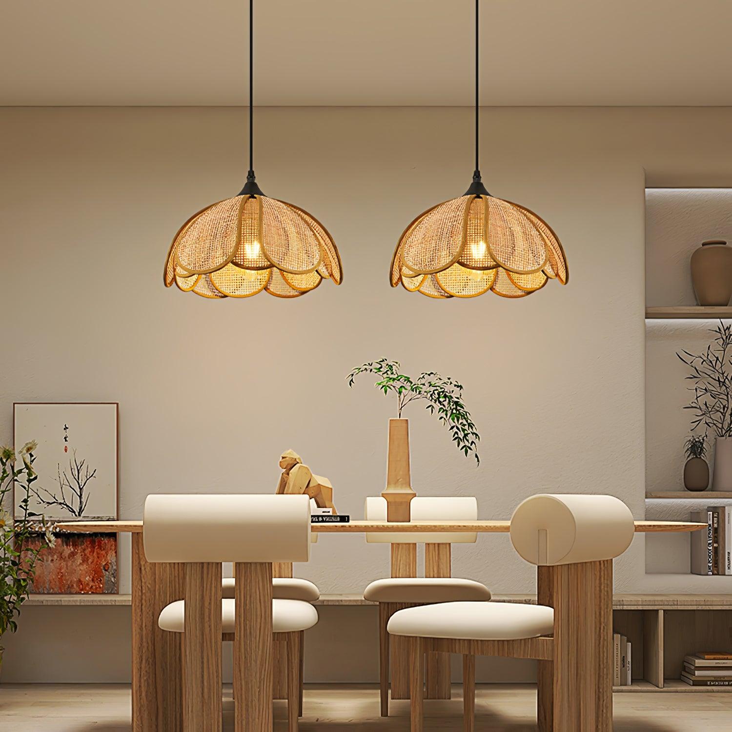 Bloom Rattan Pendant Lamp - Lamp Outdoor