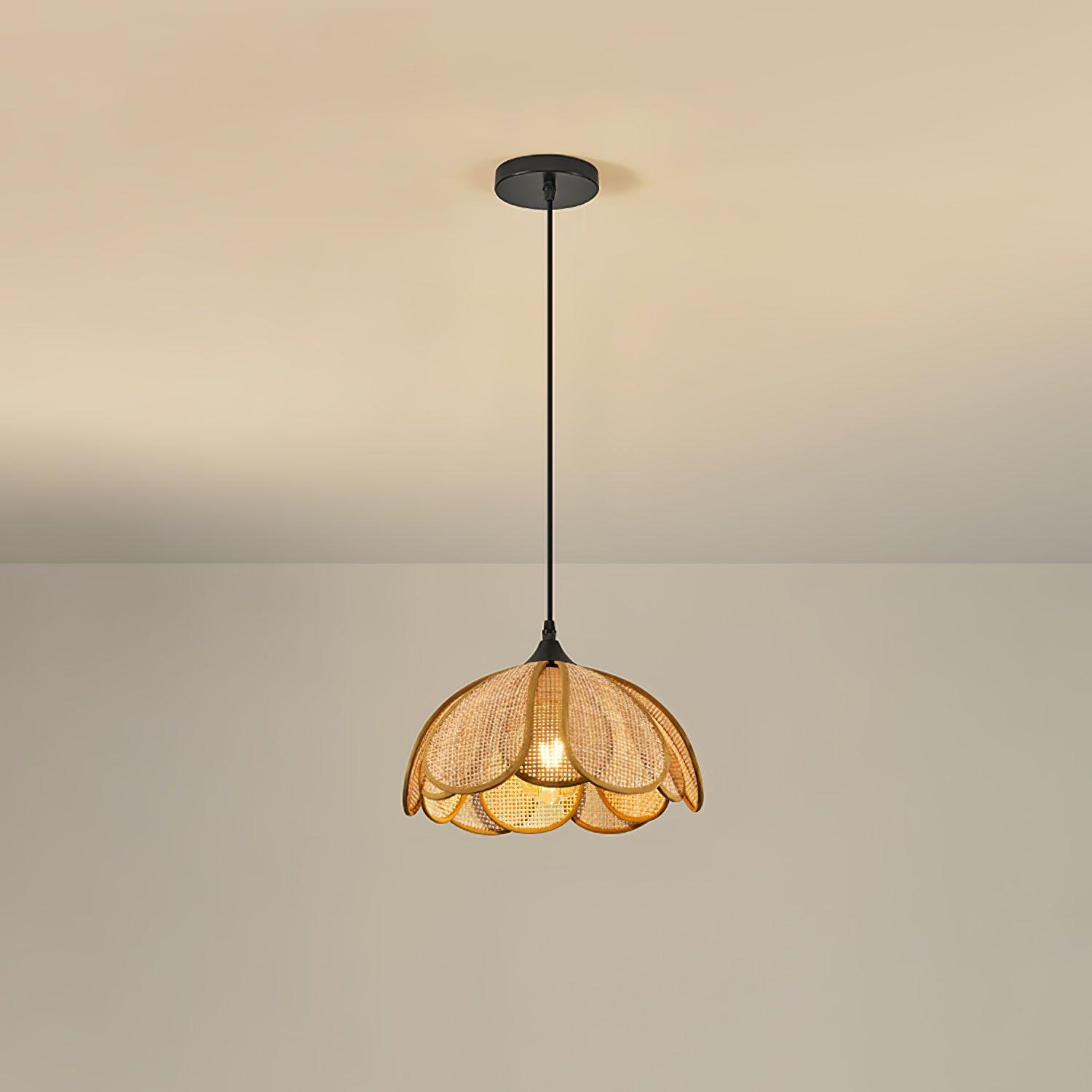 Bloom Rattan Pendant Lamp - Lamp Outdoor