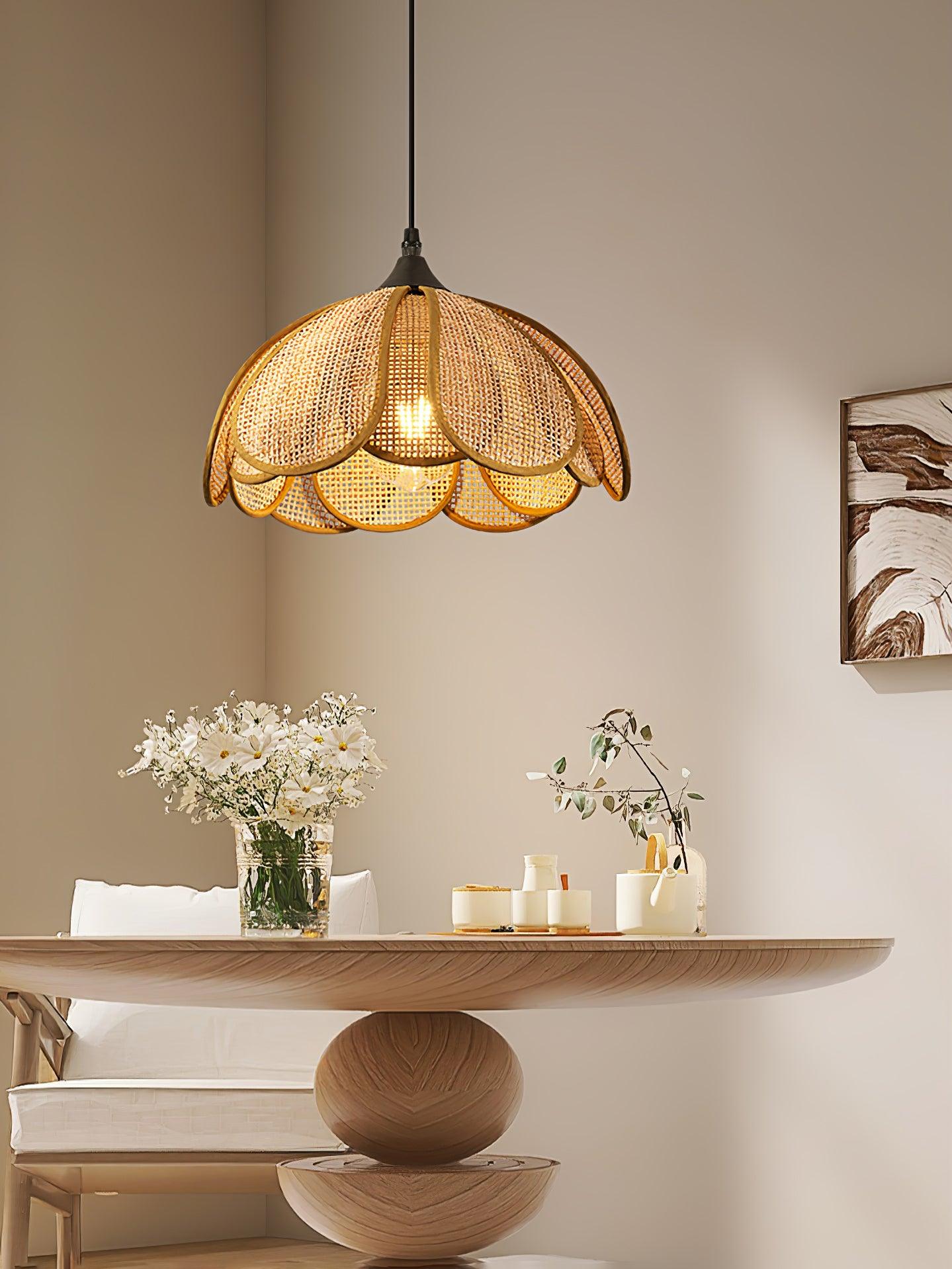 Bloom Rattan Pendant Lamp - Lamp Outdoor