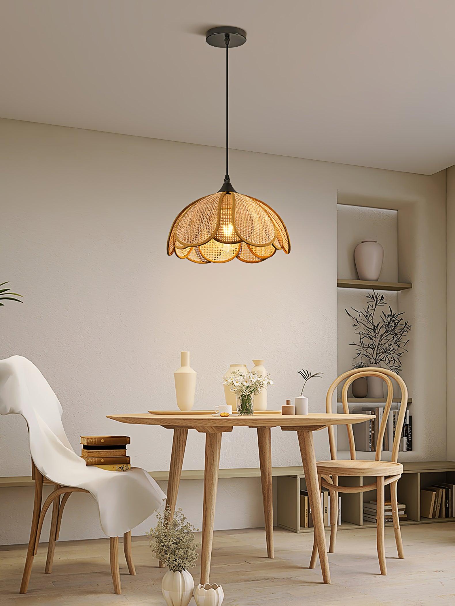 Bloom Rattan Pendant Lamp - Lamp Outdoor