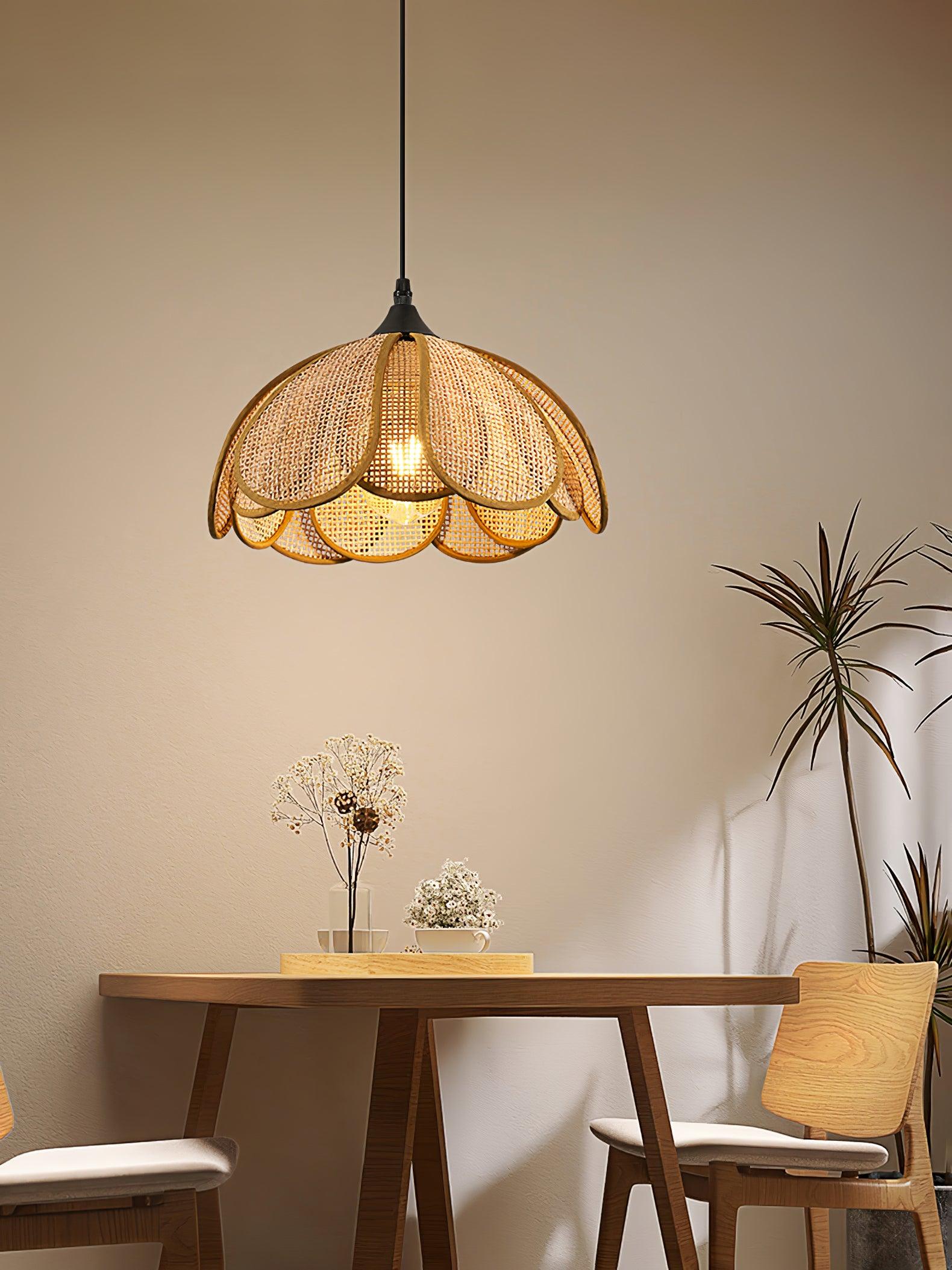 Bloom Rattan Pendant Lamp - Lamp Outdoor