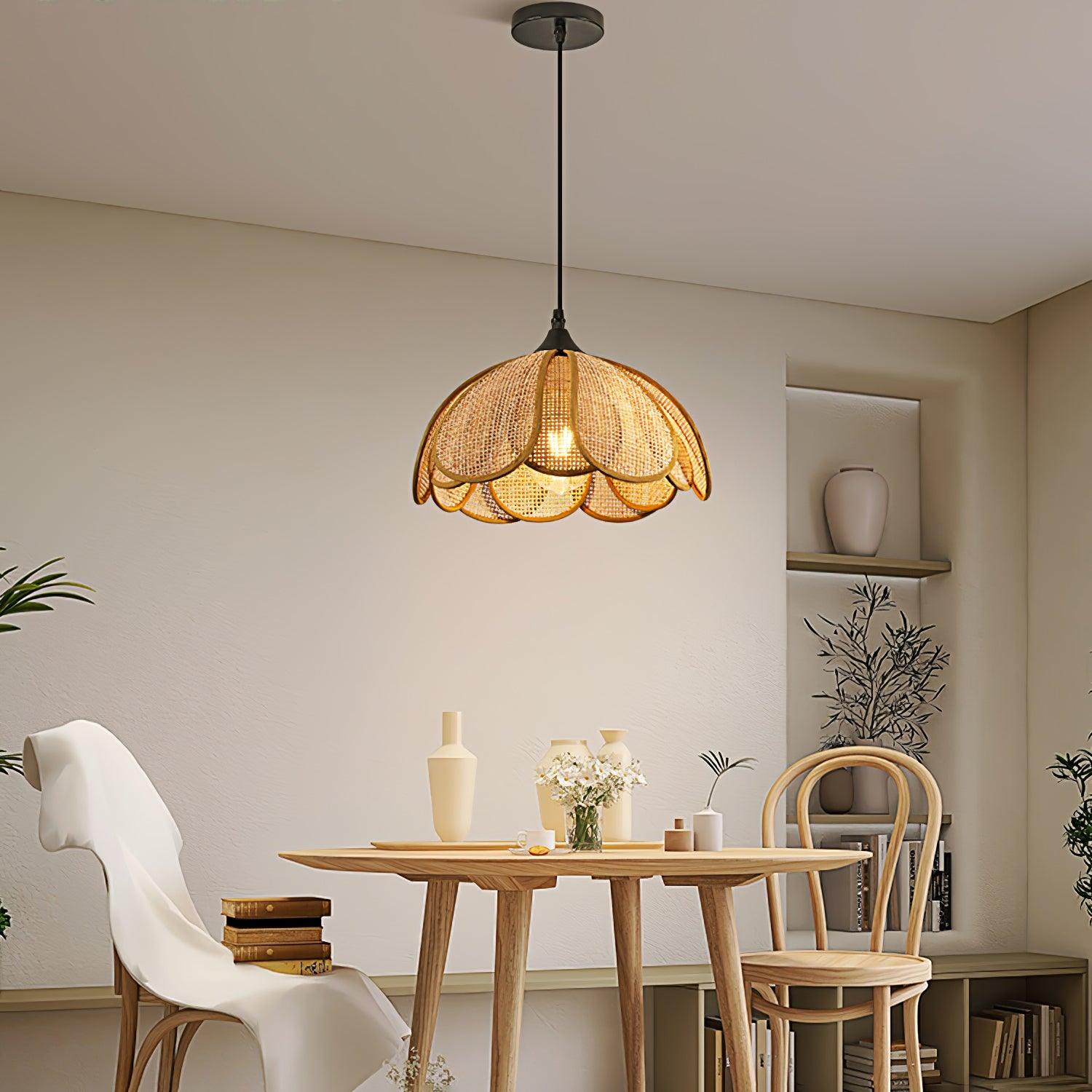 Bloom Rattan Pendant Lamp - Lamp Outdoor