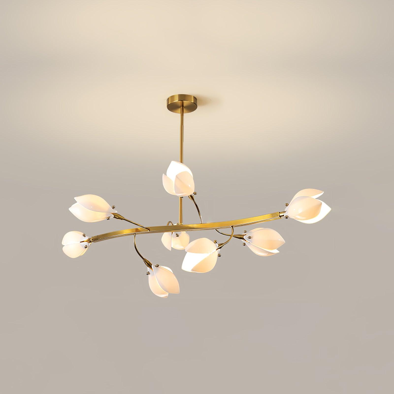 Porcelain Magnolia Chandelier - Lamp Outdoor