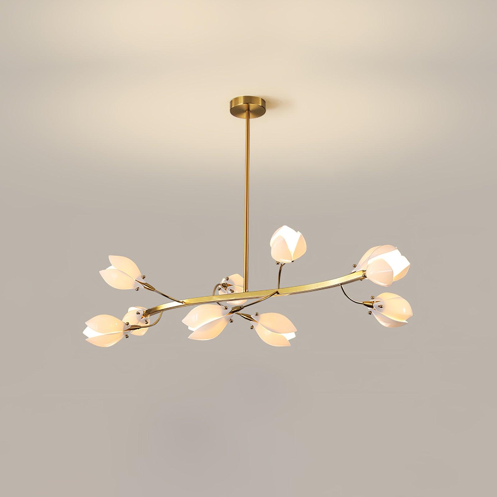 Porcelain Magnolia Chandelier - Lamp Outdoor