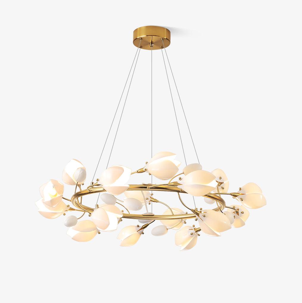 Porcelain Magnolia Chandelier - Lamp Outdoor