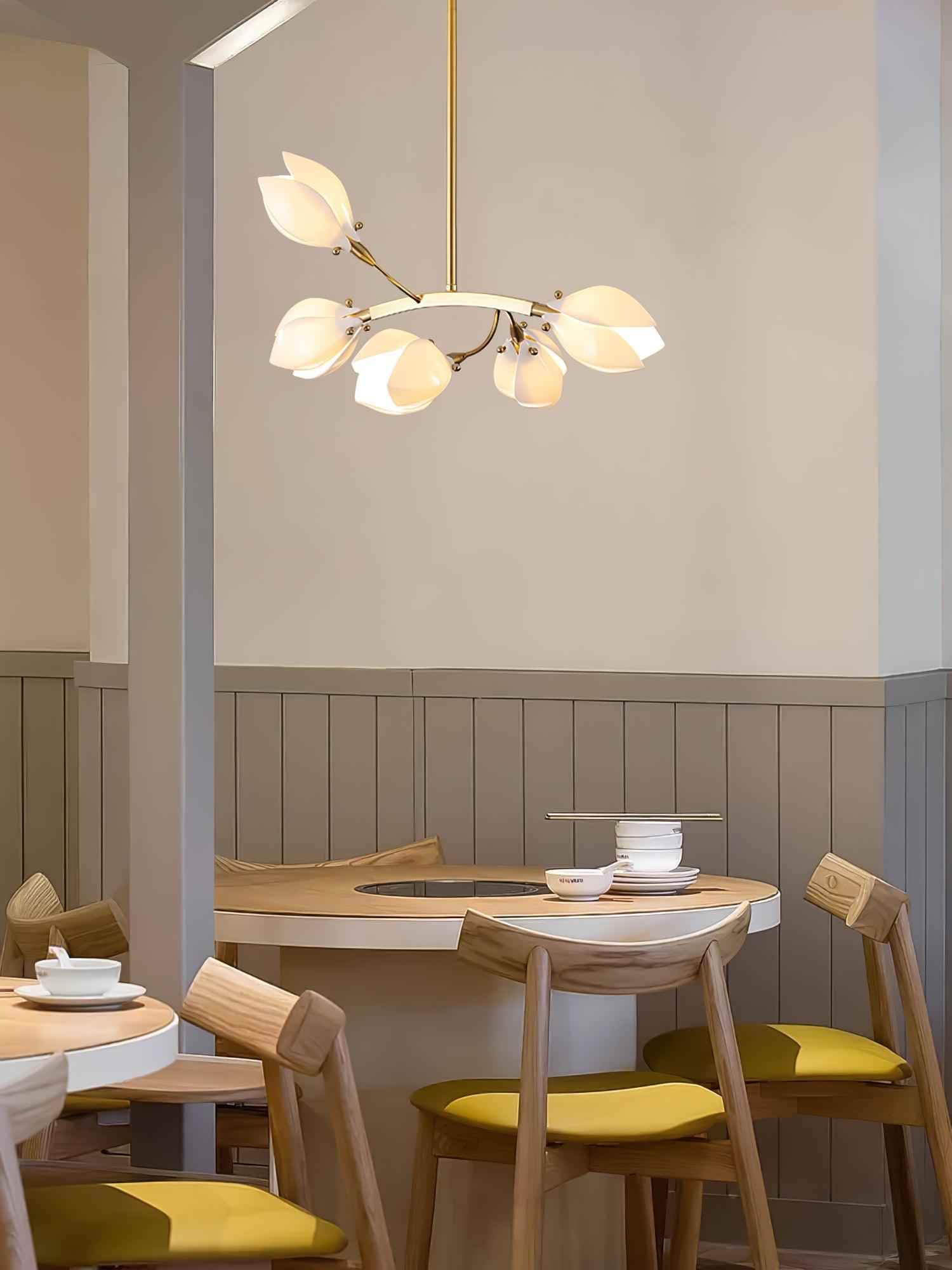 Porcelain Magnolia Chandelier - Lamp Outdoor