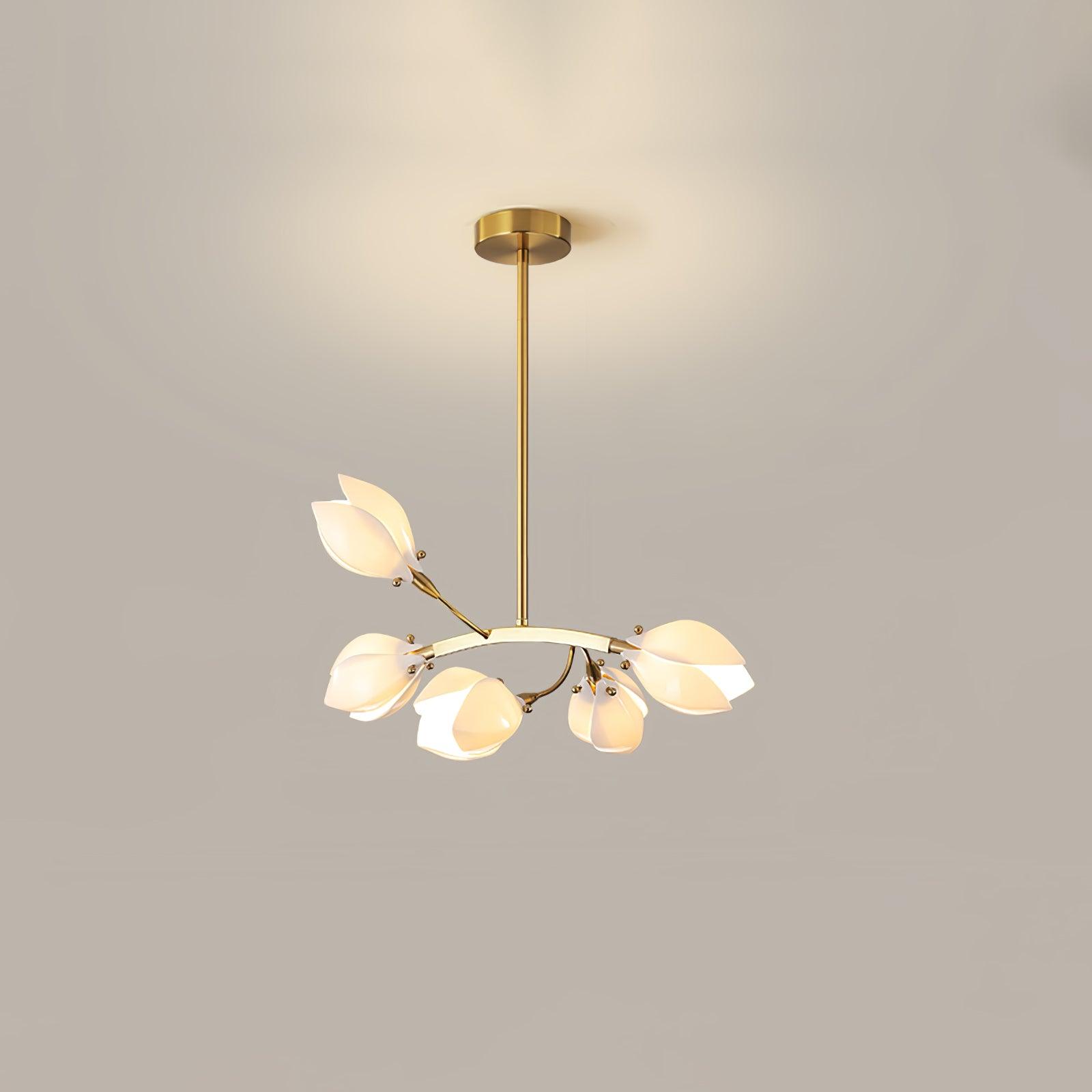 Porcelain Magnolia Chandelier - Lamp Outdoor