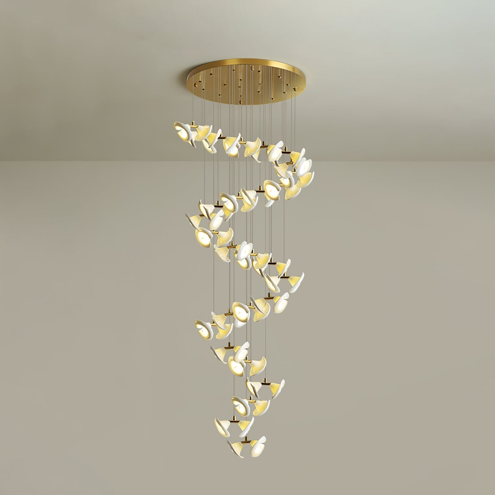 Ernoreth Art Deco Ceramic Chandelier - Lamp Outdoor