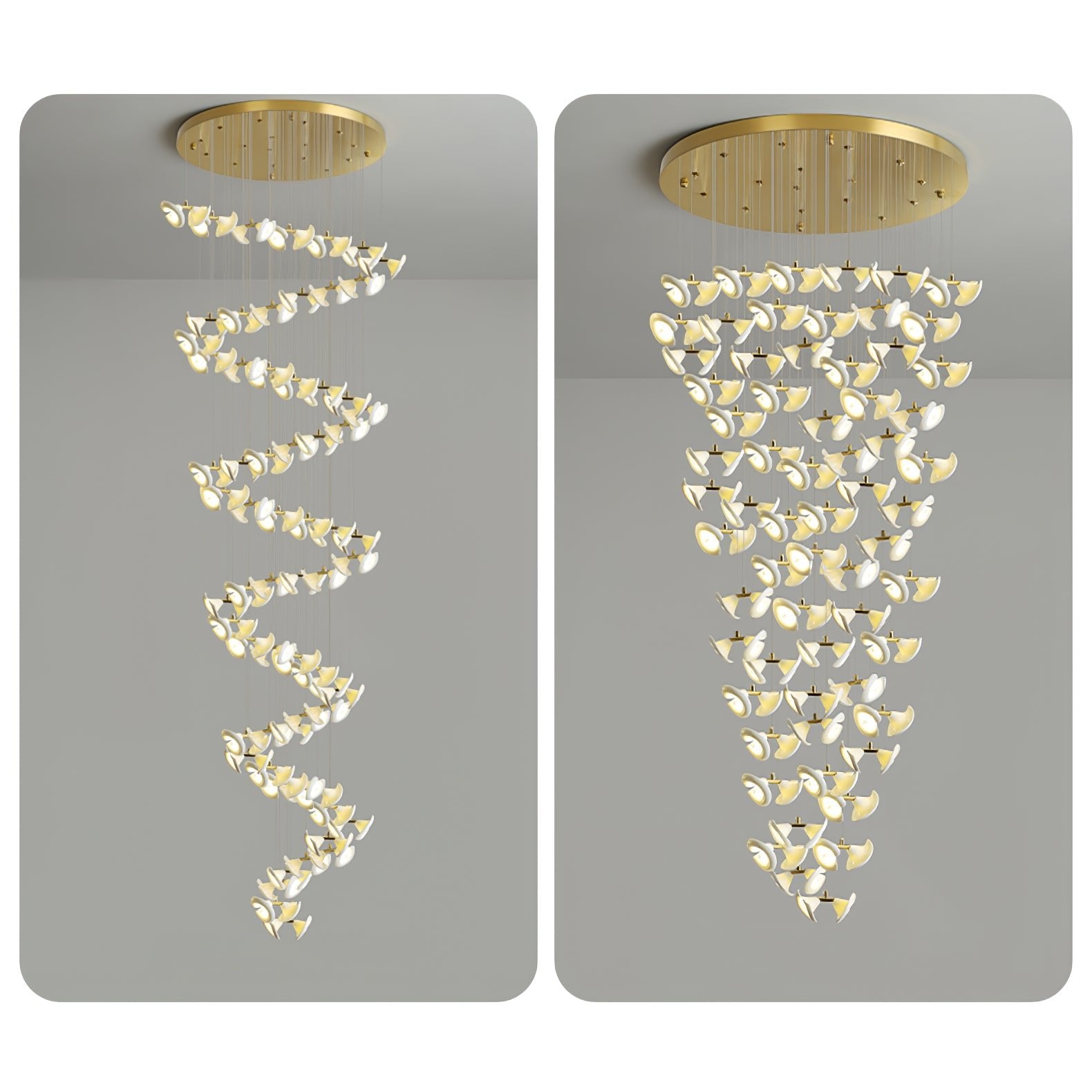 Ernoreth Art Deco Ceramic Chandelier - Lamp Outdoor