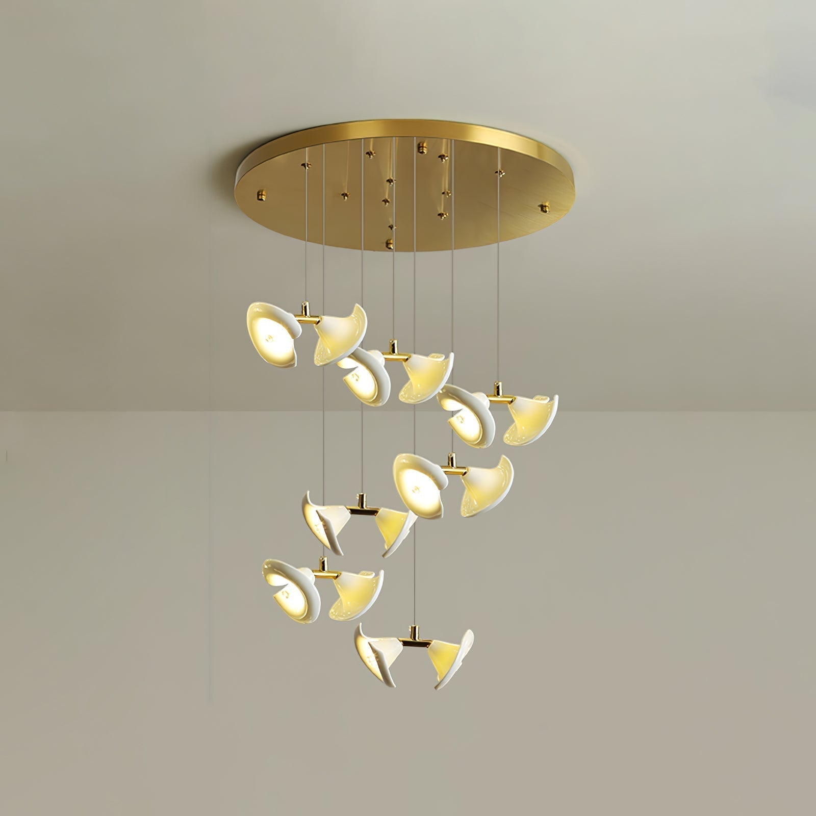 Ernoreth Art Deco Ceramic Chandelier - Lamp Outdoor