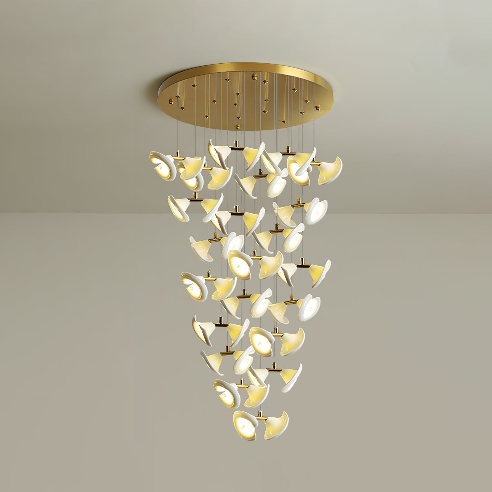 Ernoreth Art Deco Ceramic Chandelier - Lamp Outdoor