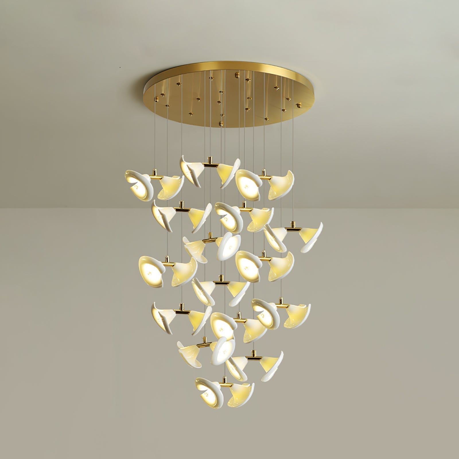 Ernoreth Art Deco Ceramic Chandelier - Lamp Outdoor