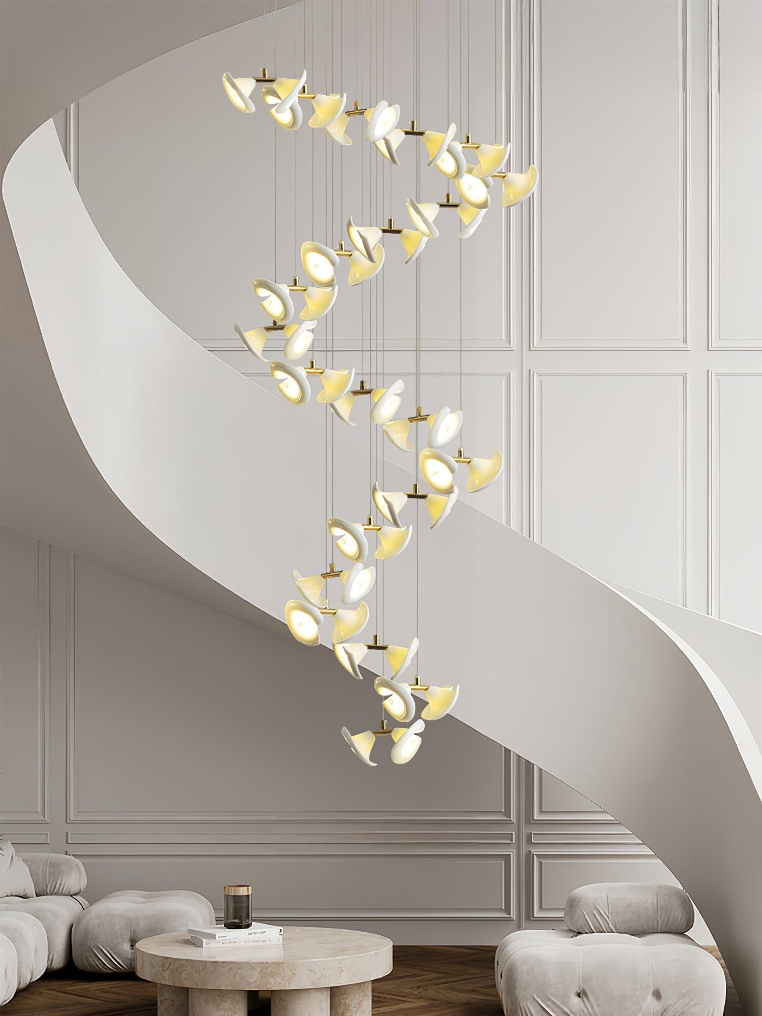 Ernoreth Art Deco Ceramic Chandelier - Lamp Outdoor