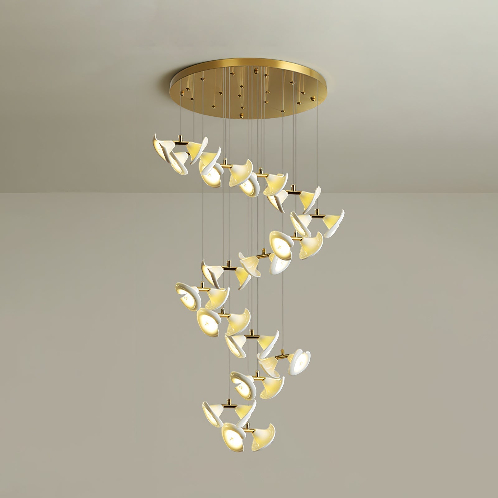 Ernoreth Art Deco Ceramic Chandelier - Lamp Outdoor