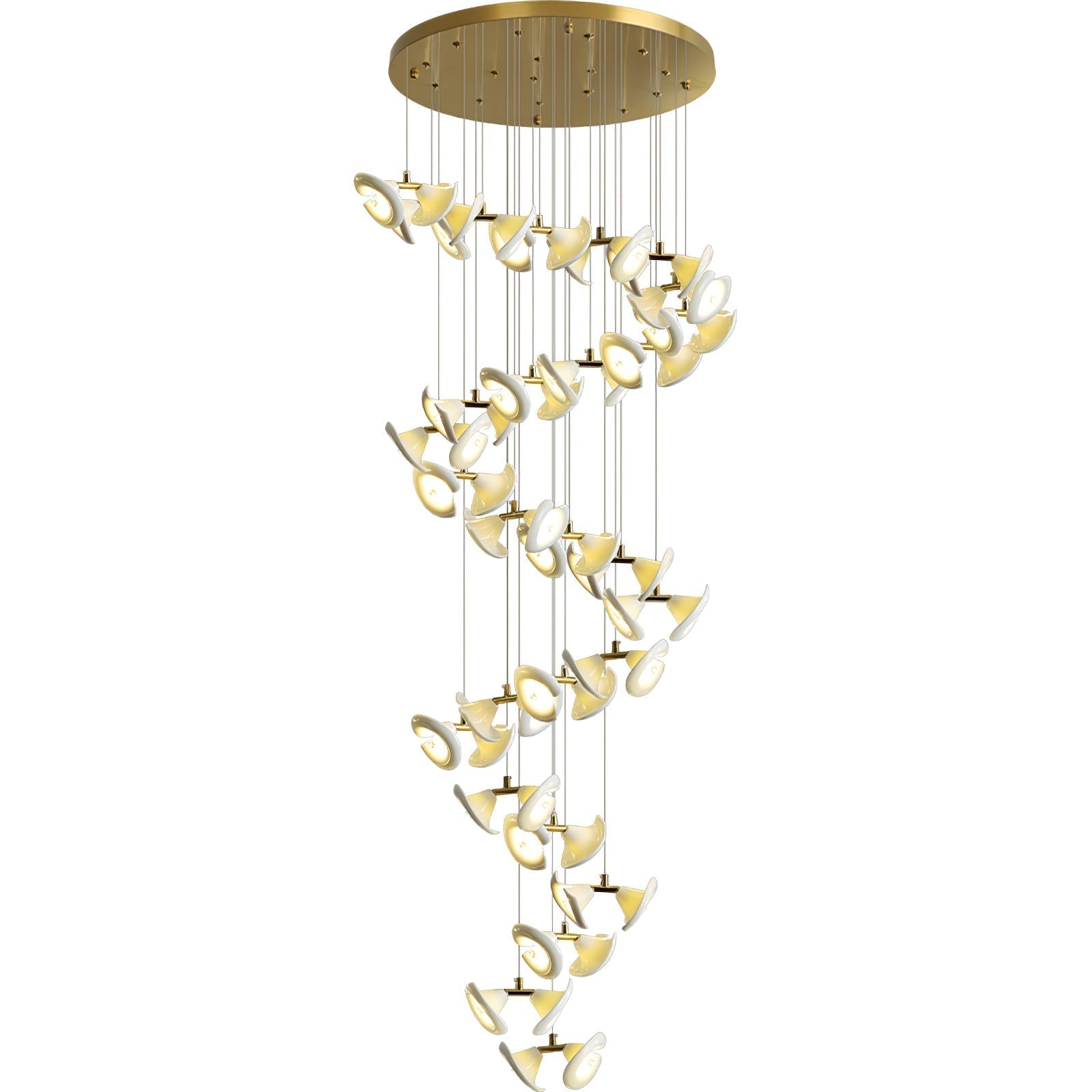 Ernoreth Art Deco Ceramic Chandelier - Lamp Outdoor