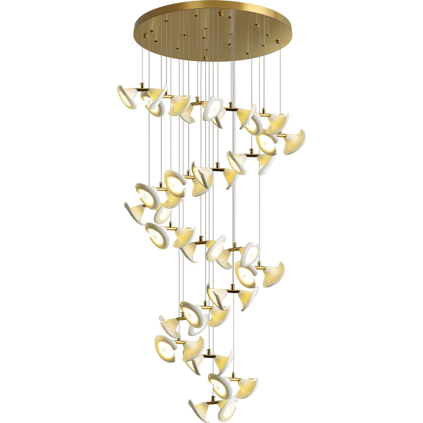 Ernoreth Art Deco Ceramic Chandelier - Lamp Outdoor