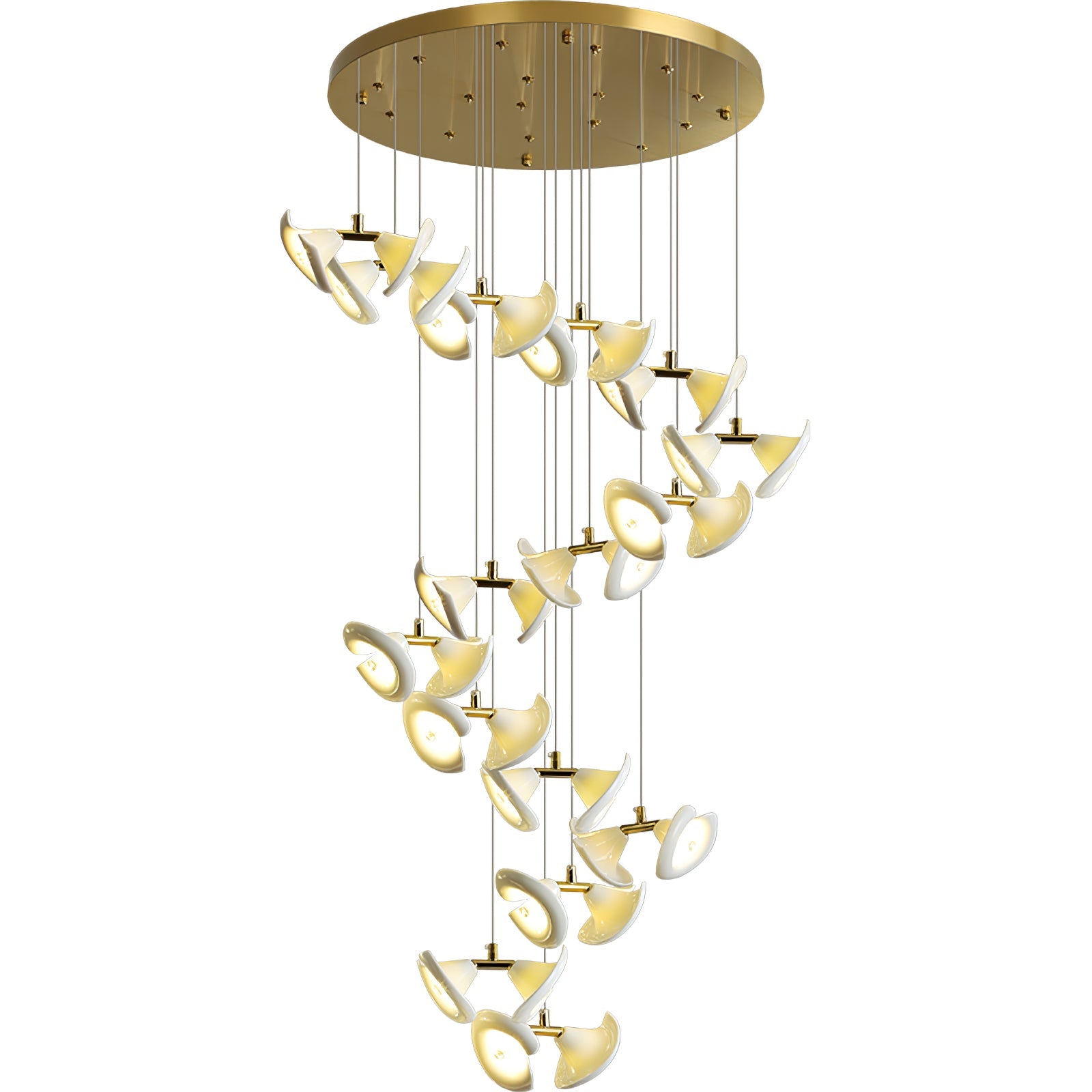 Ernoreth Art Deco Ceramic Chandelier - Lamp Outdoor