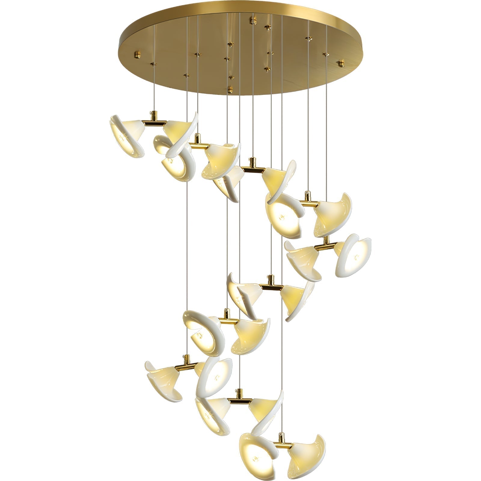 Ernoreth Art Deco Ceramic Chandelier - Lamp Outdoor