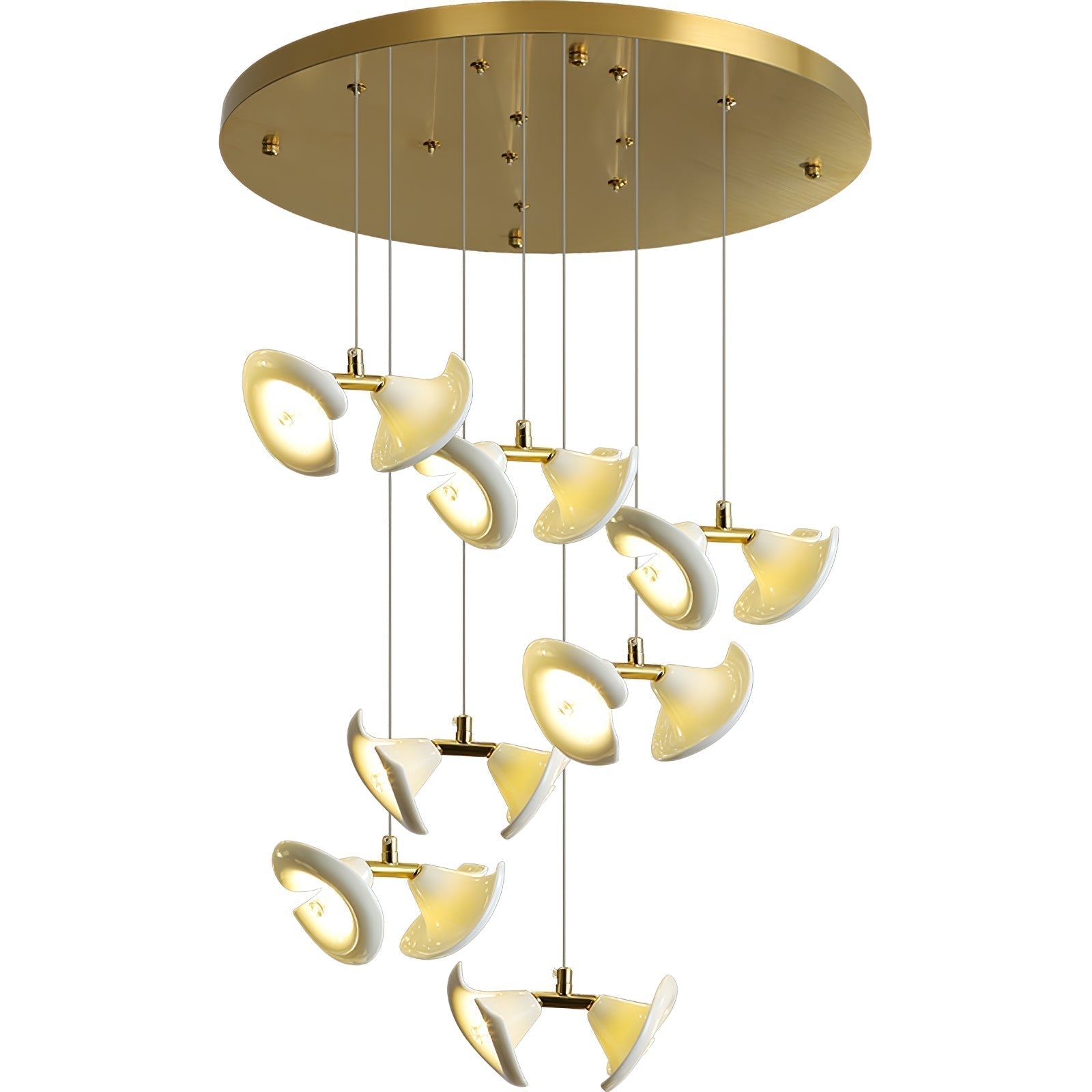 Ernoreth Art Deco Ceramic Chandelier - Lamp Outdoor