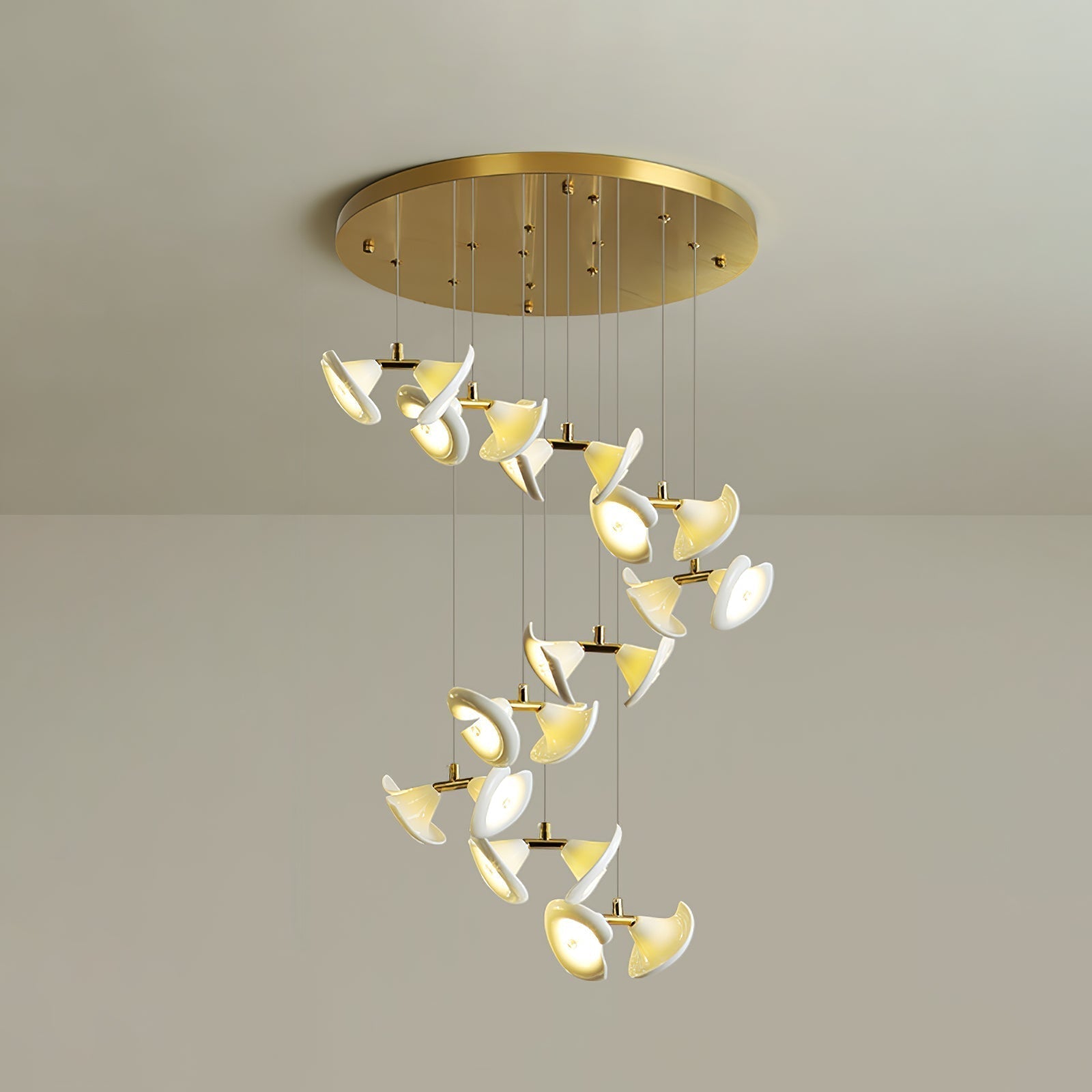 Ernoreth Art Deco Ceramic Chandelier - Lamp Outdoor